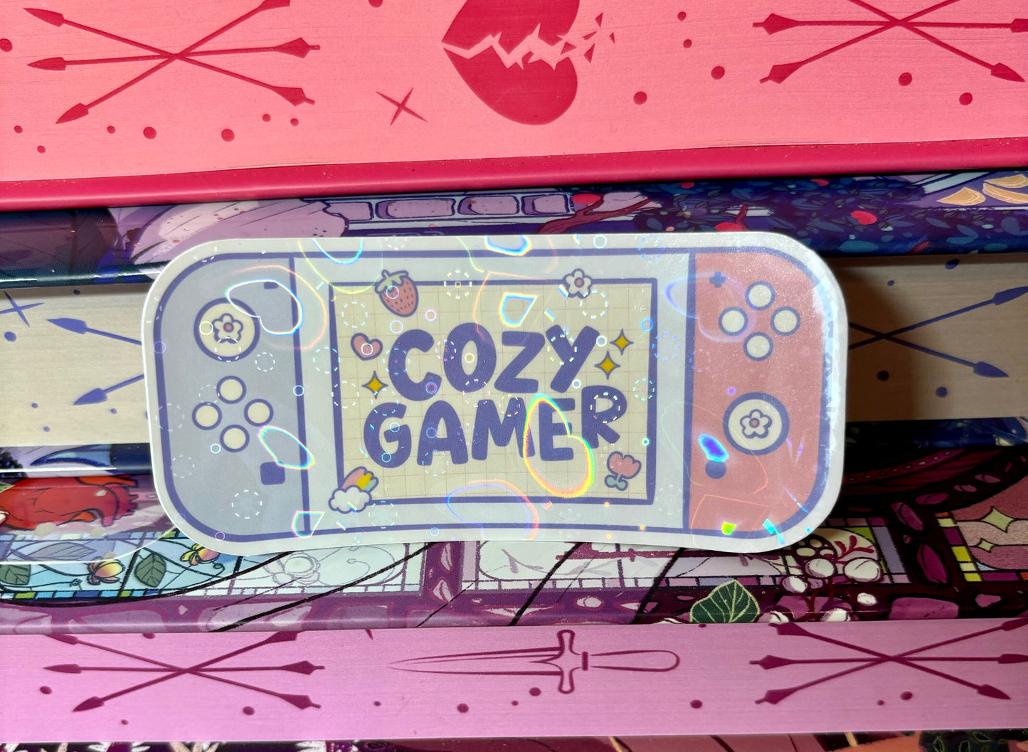 Cozy Gamer Game Console Sticker
