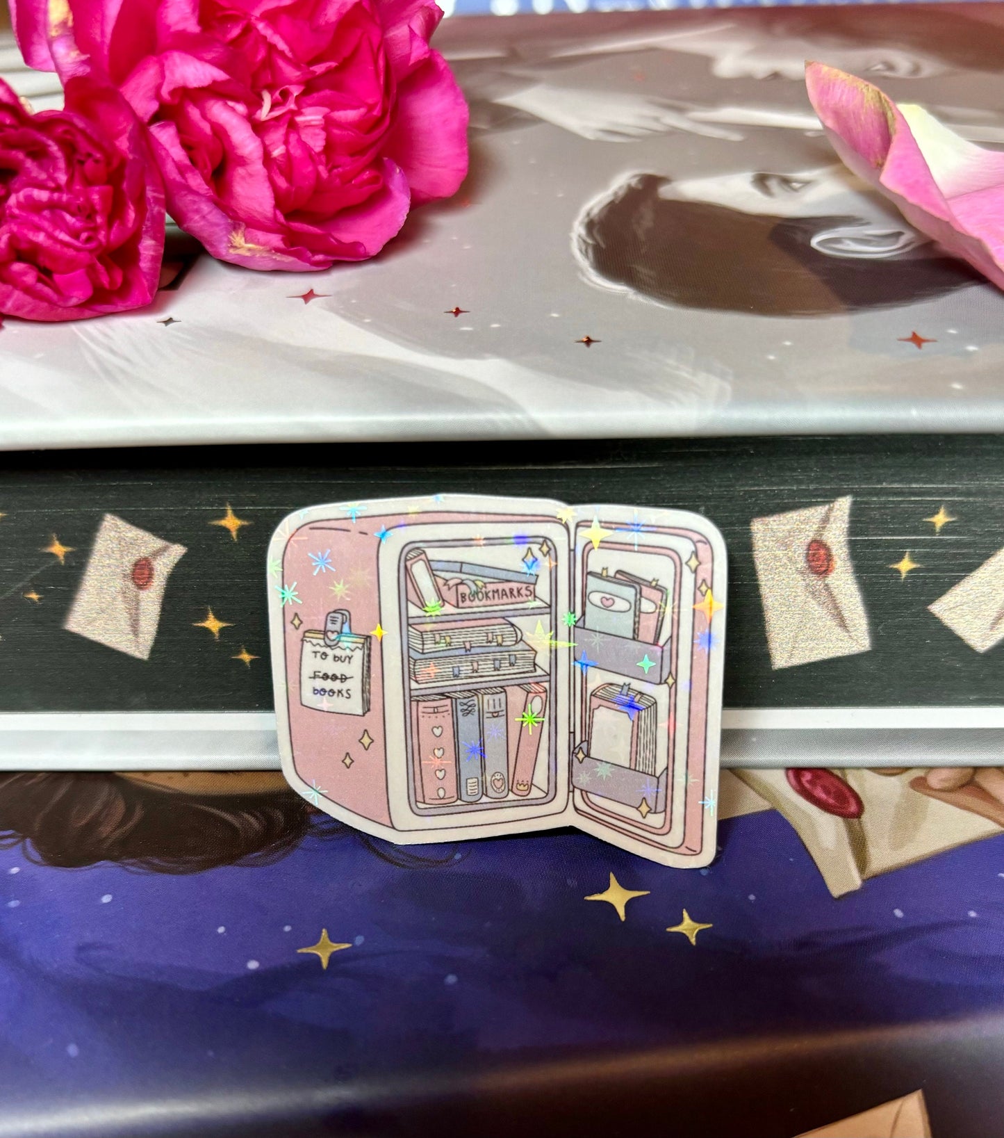 Mini Cute Bookish Fridge Sticker