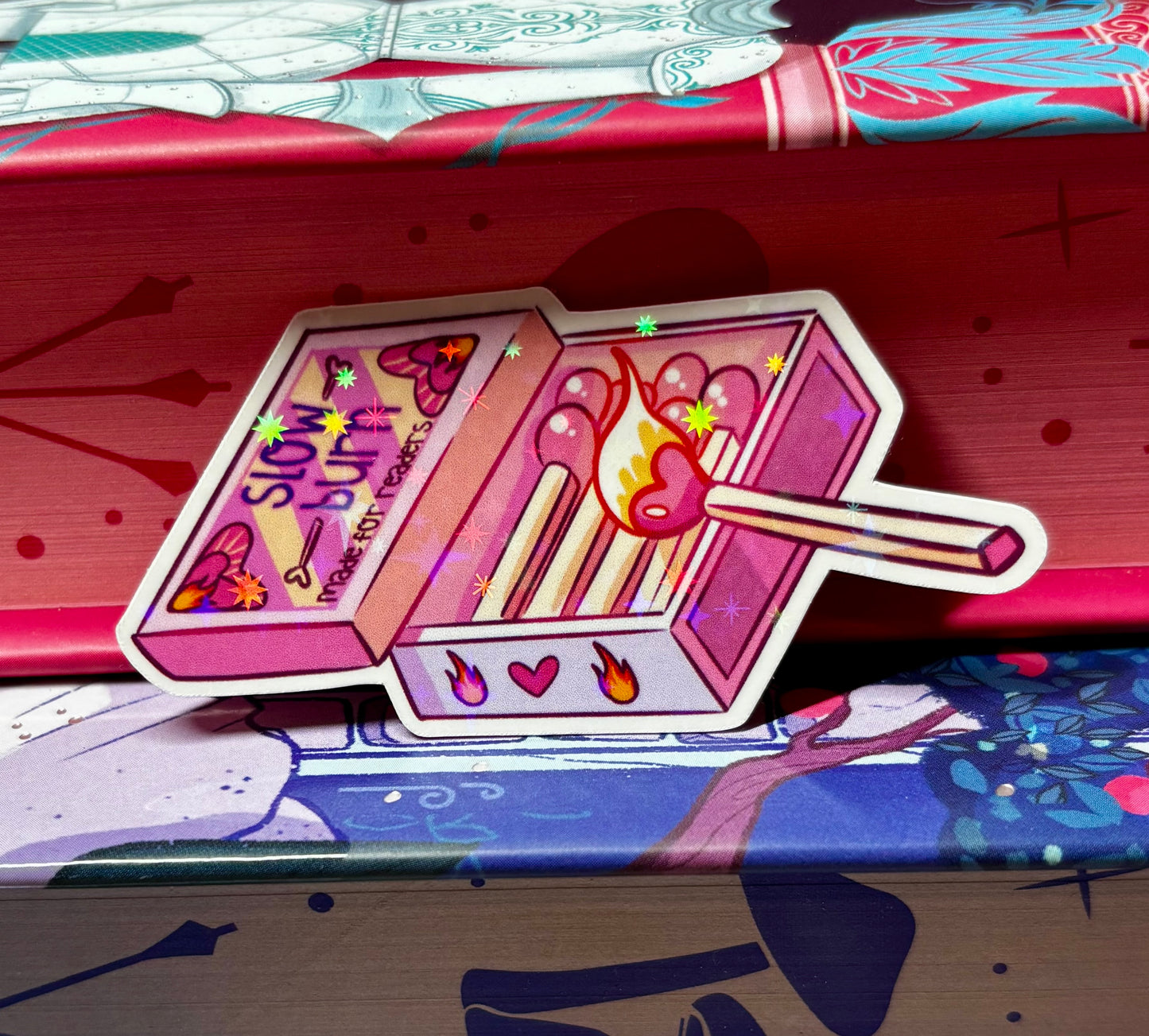 Mini Cute Slow Burn Matches Sticker