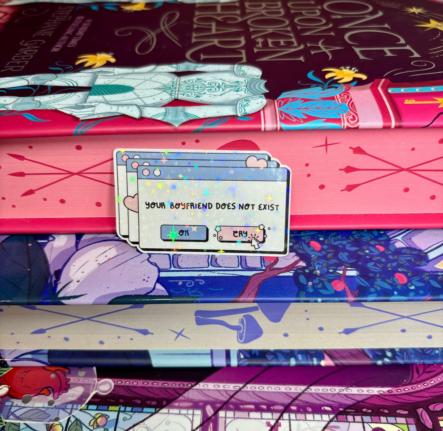 Mini Your Boyfriend Does Not Exist Error Message Sticker