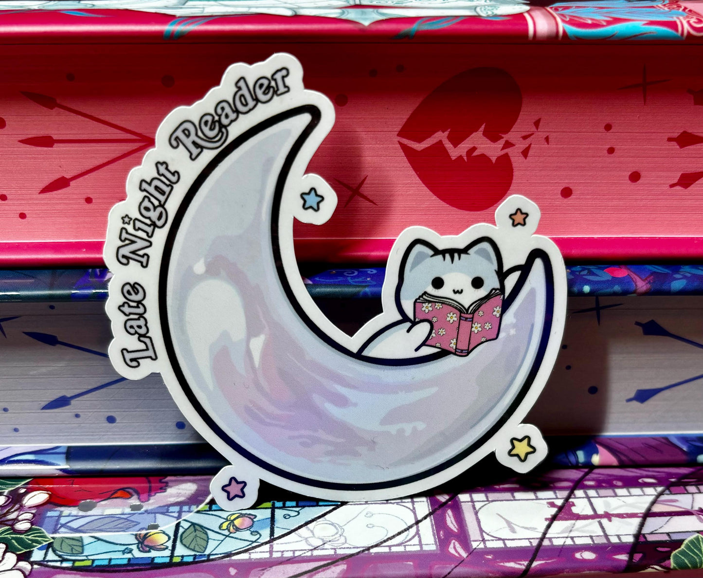 Late Night Reader Sticker