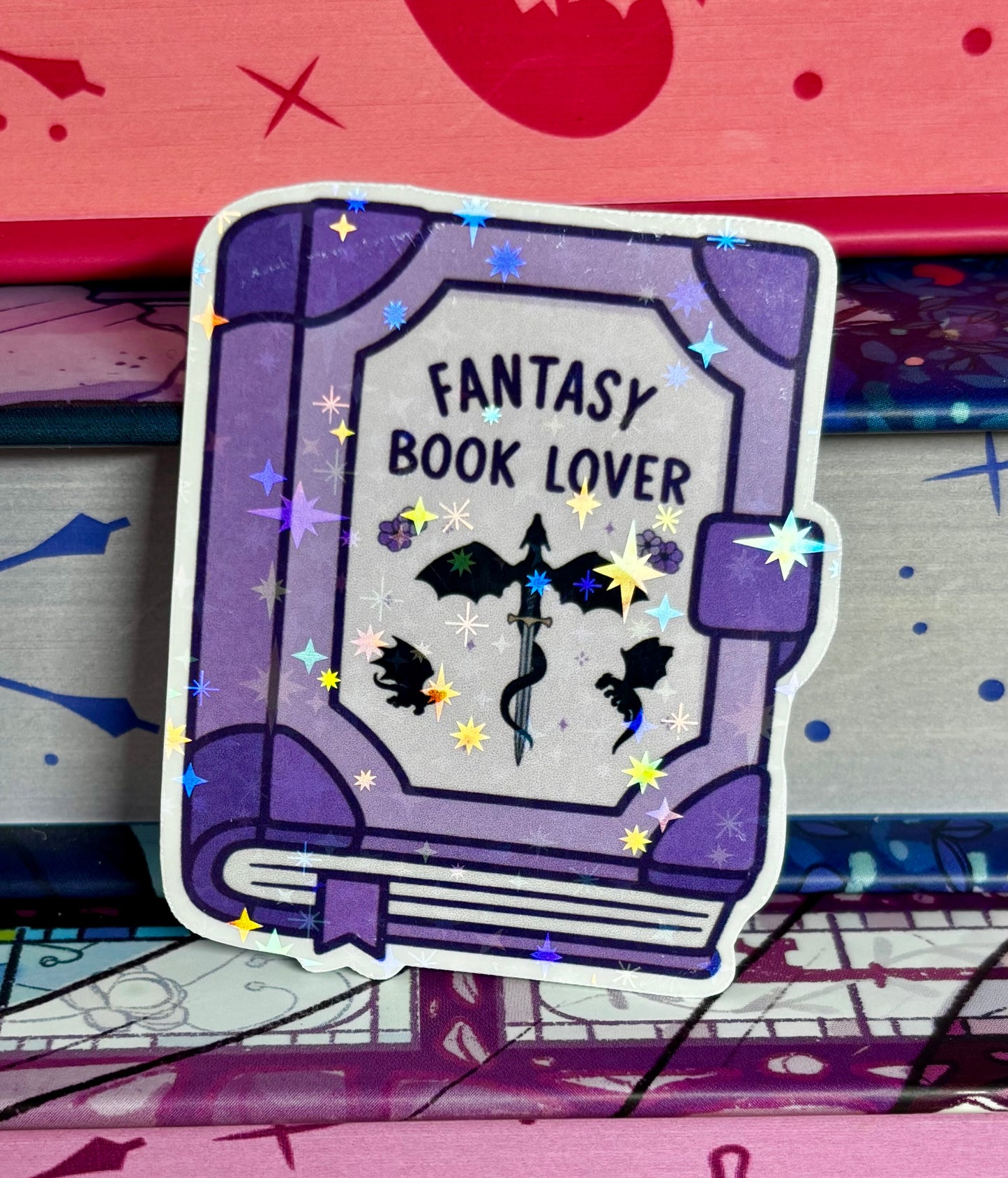 Mini Fantasy Book Lover Sticker