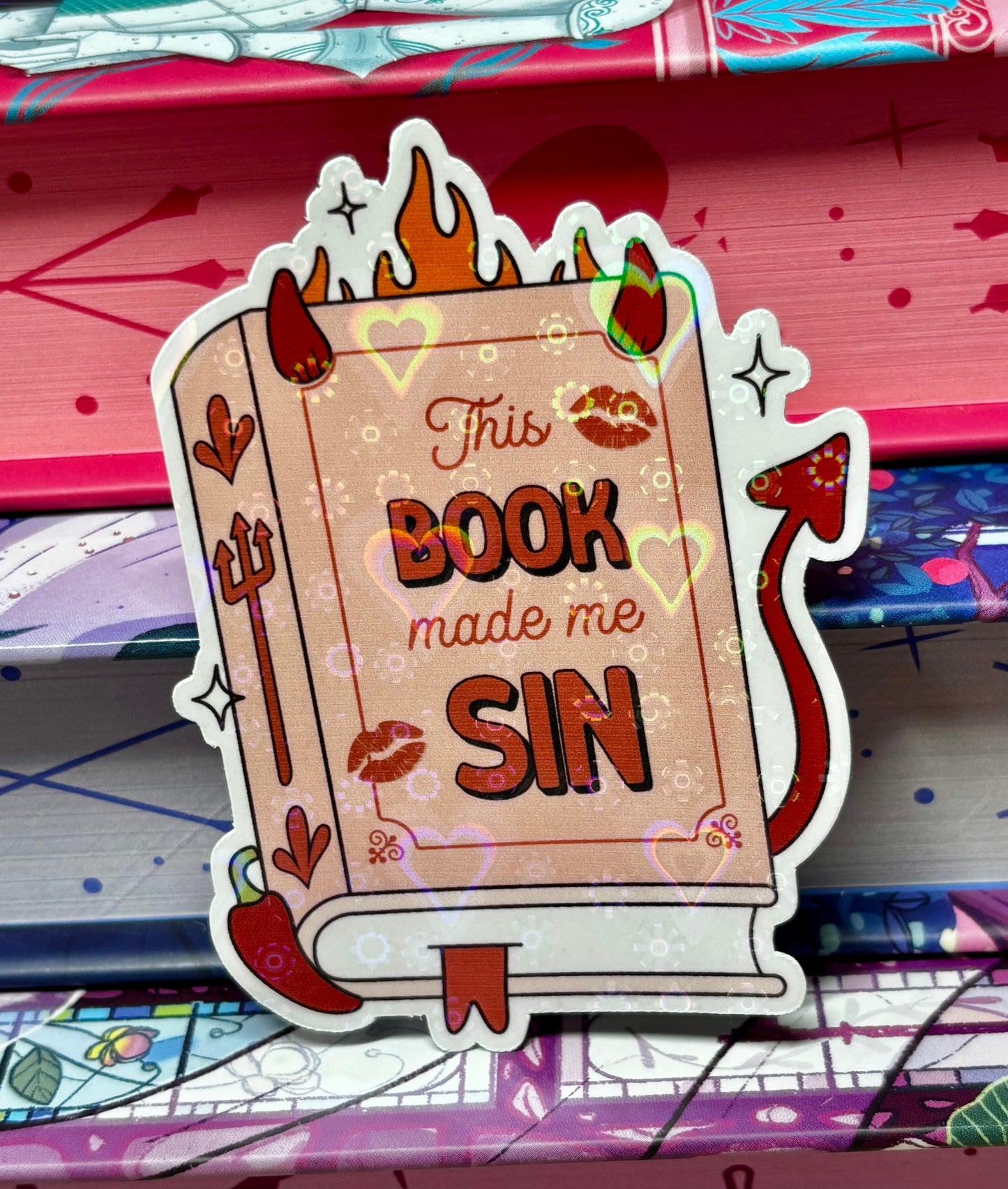 This Book Made Me Sin Sticker