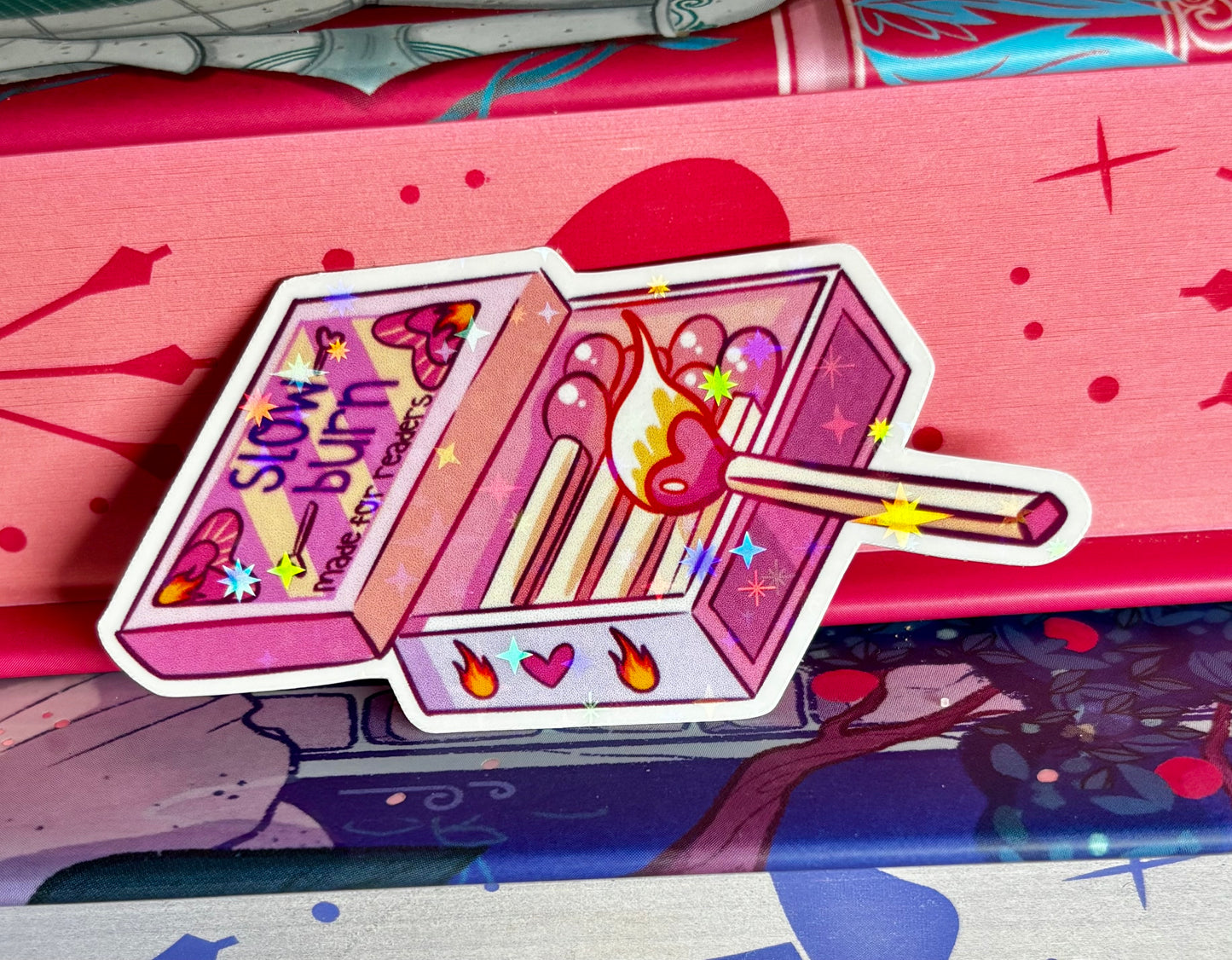 Mini Cute Slow Burn Matches Sticker