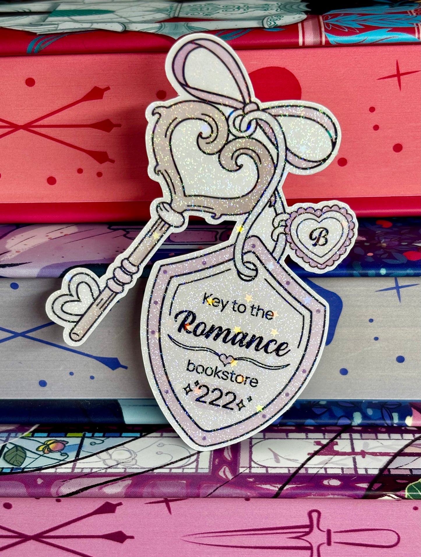 Key To The Romance Bookstore Sticker