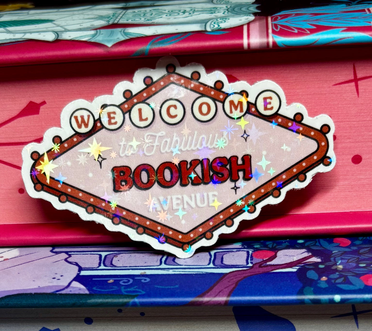 Mini Welcome To The Fabulous Bookish Avenue Sticker