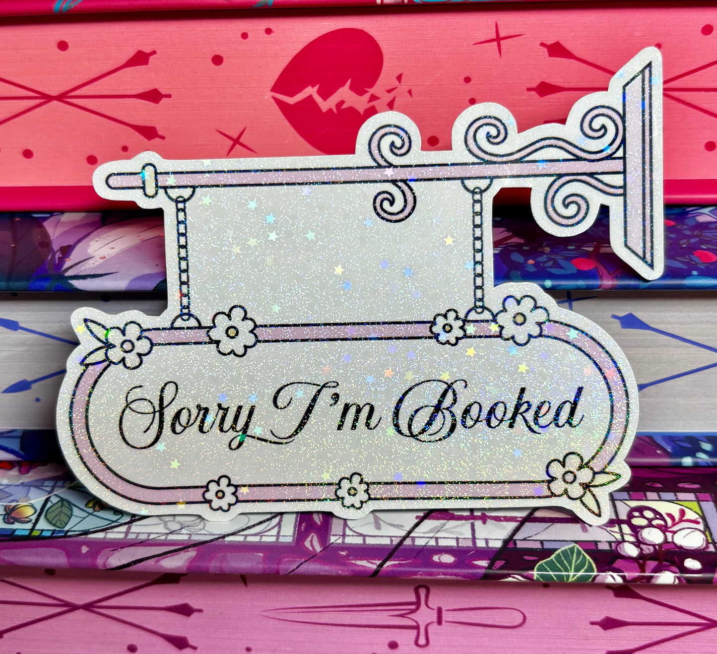 Sorry I'm Booked Door Sign Style Sticker