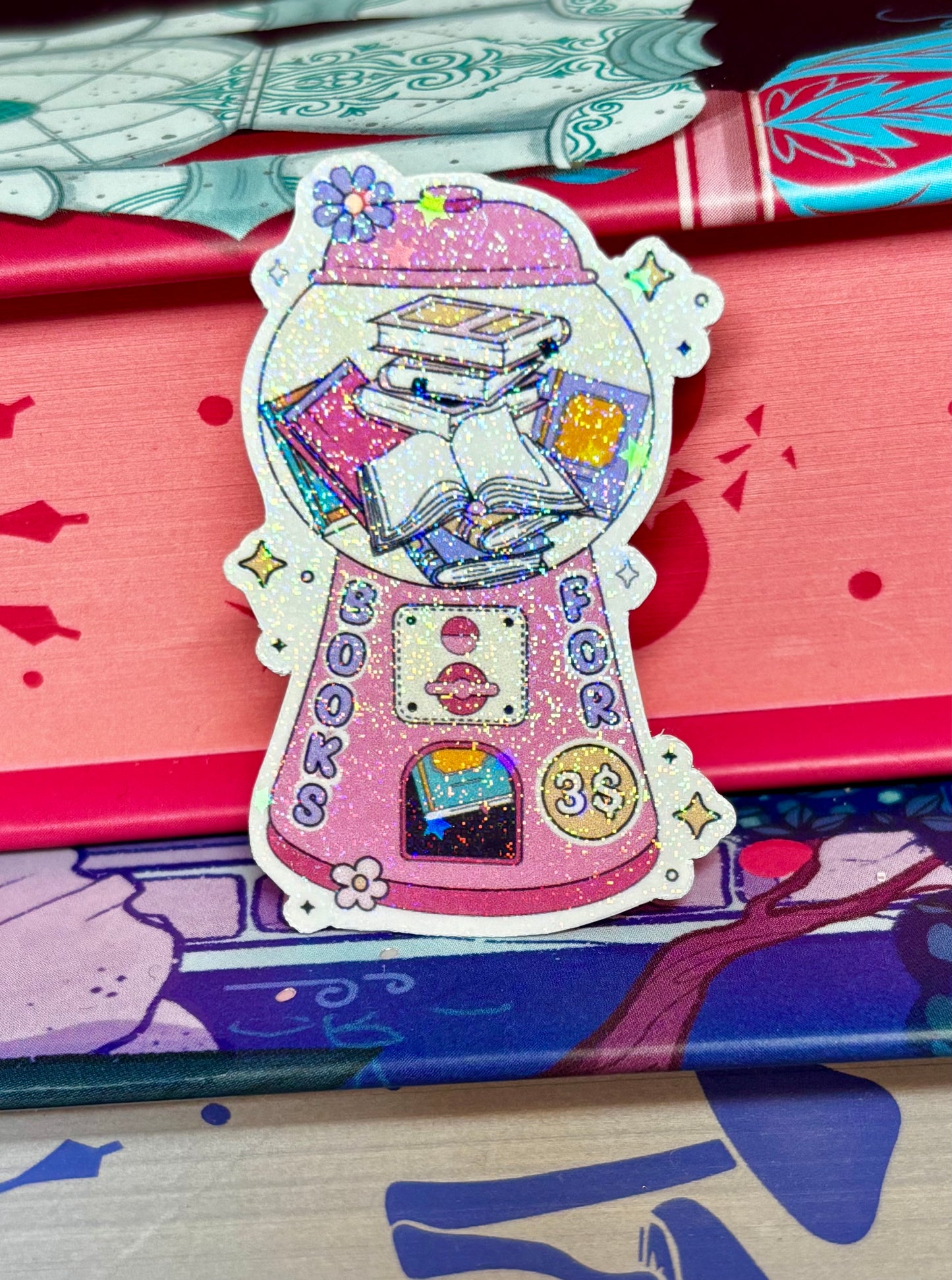 Mini Books For Three Dollars Vending Machine Sticker