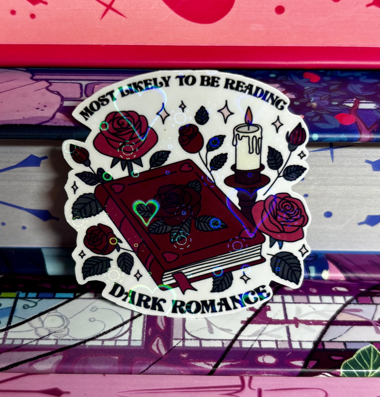 Mini Most Likely To Be Reading Dark Romance Sticker
