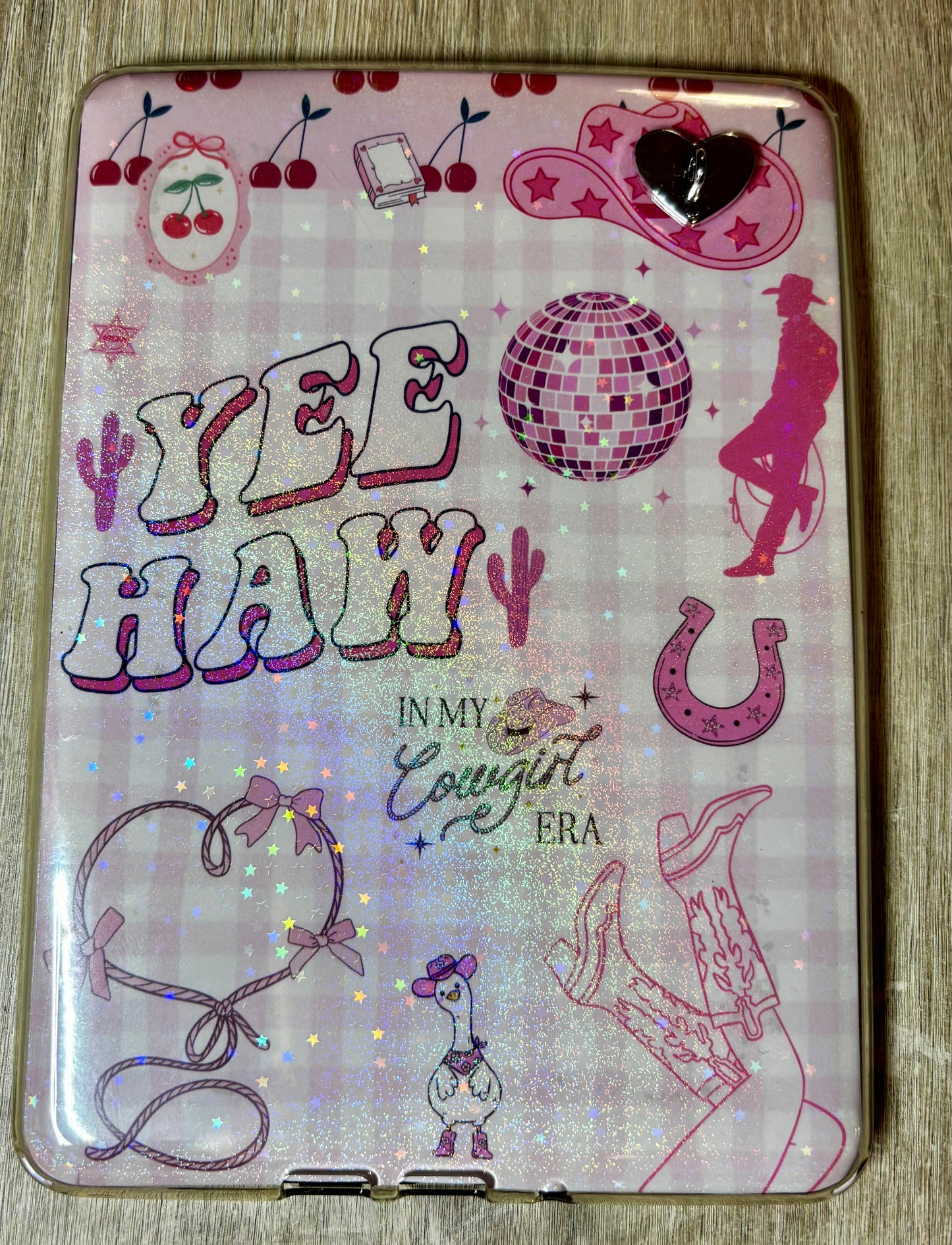 Cowgirl Era Holographic Laminate Kindle Insert