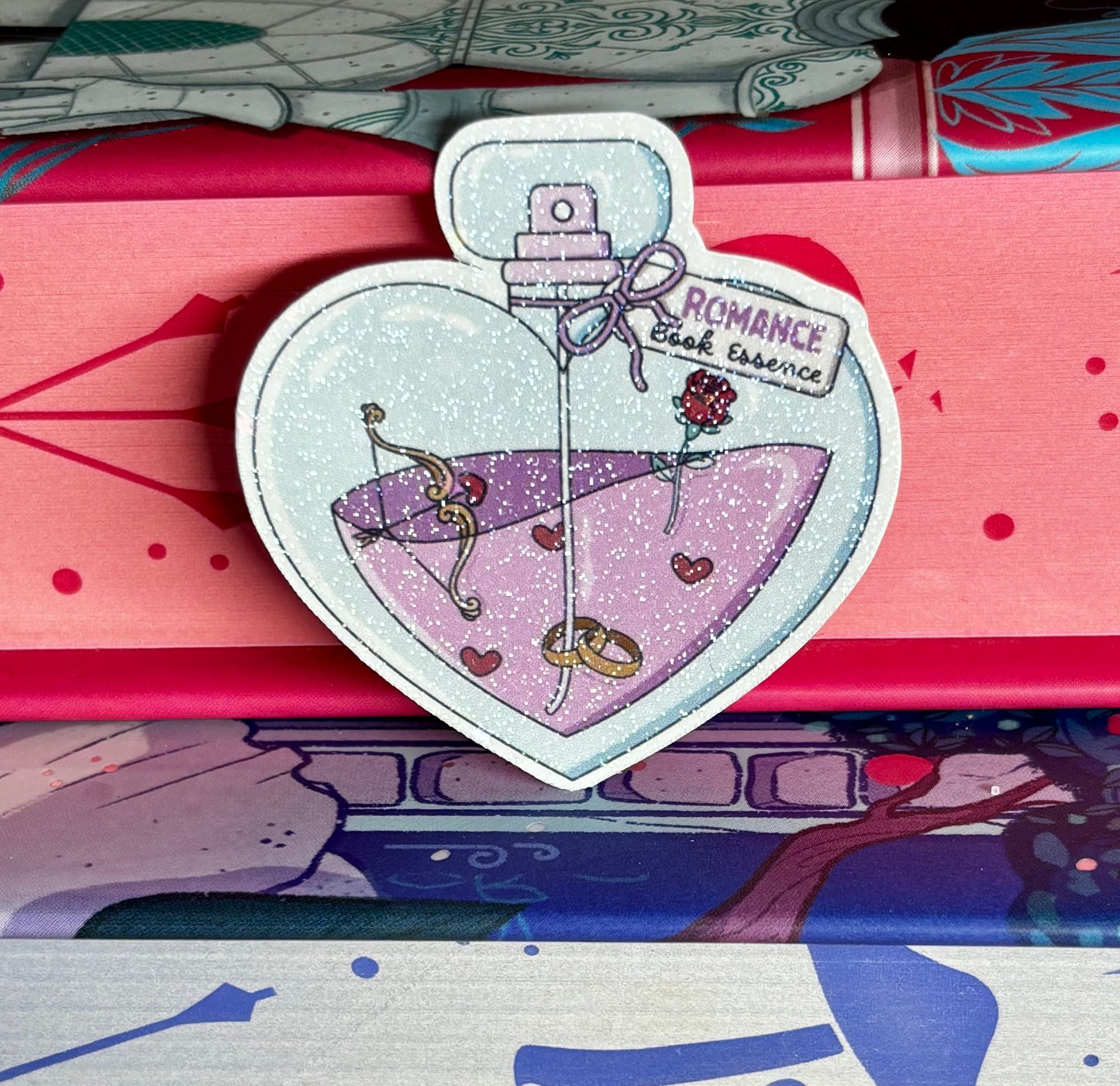 Mini Romance Book Essence Potion Bottle Sticker