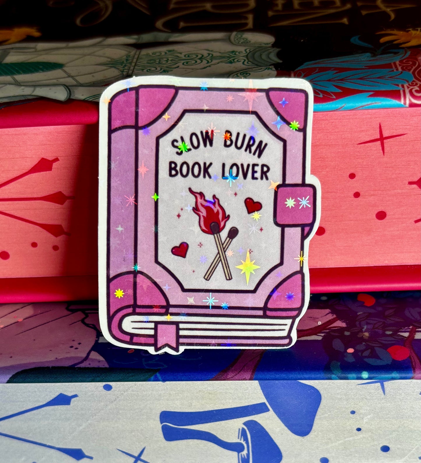 Mini Slow Burn Book Lover Sticker