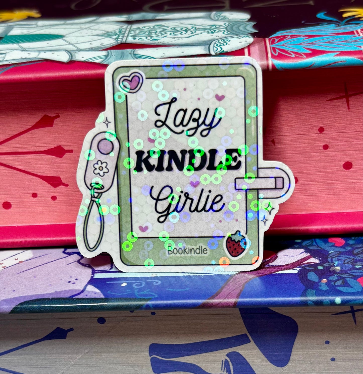 Mini Lazy Kindle Girlie Sticker