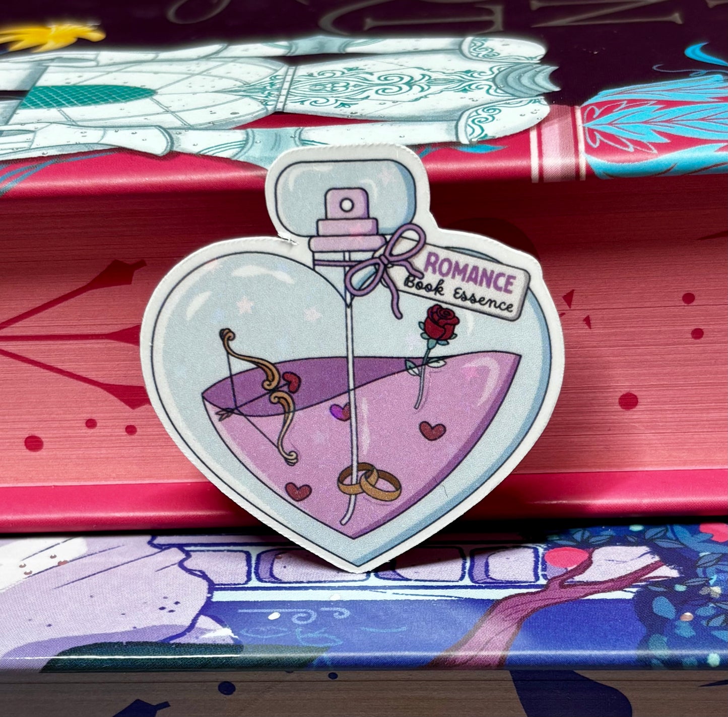 Mini Romance Book Essence Potion Bottle Sticker