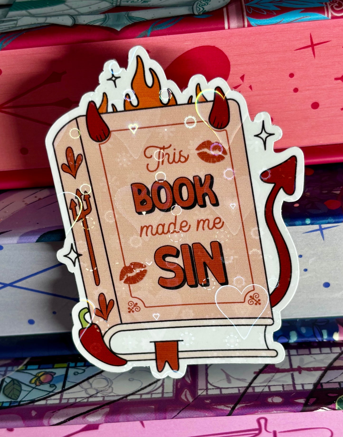 This Book Made Me Sin Sticker