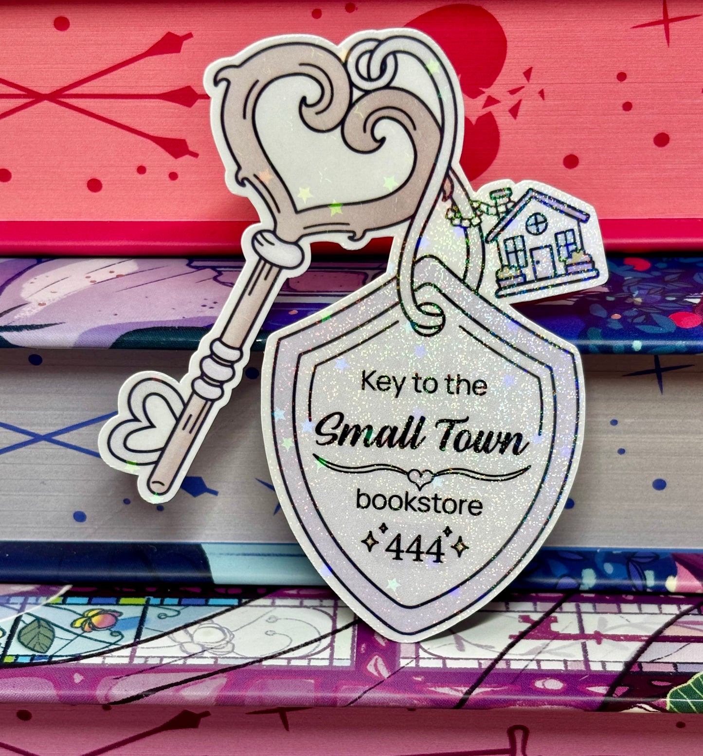 Key To The Small Town Bookstore Sticker