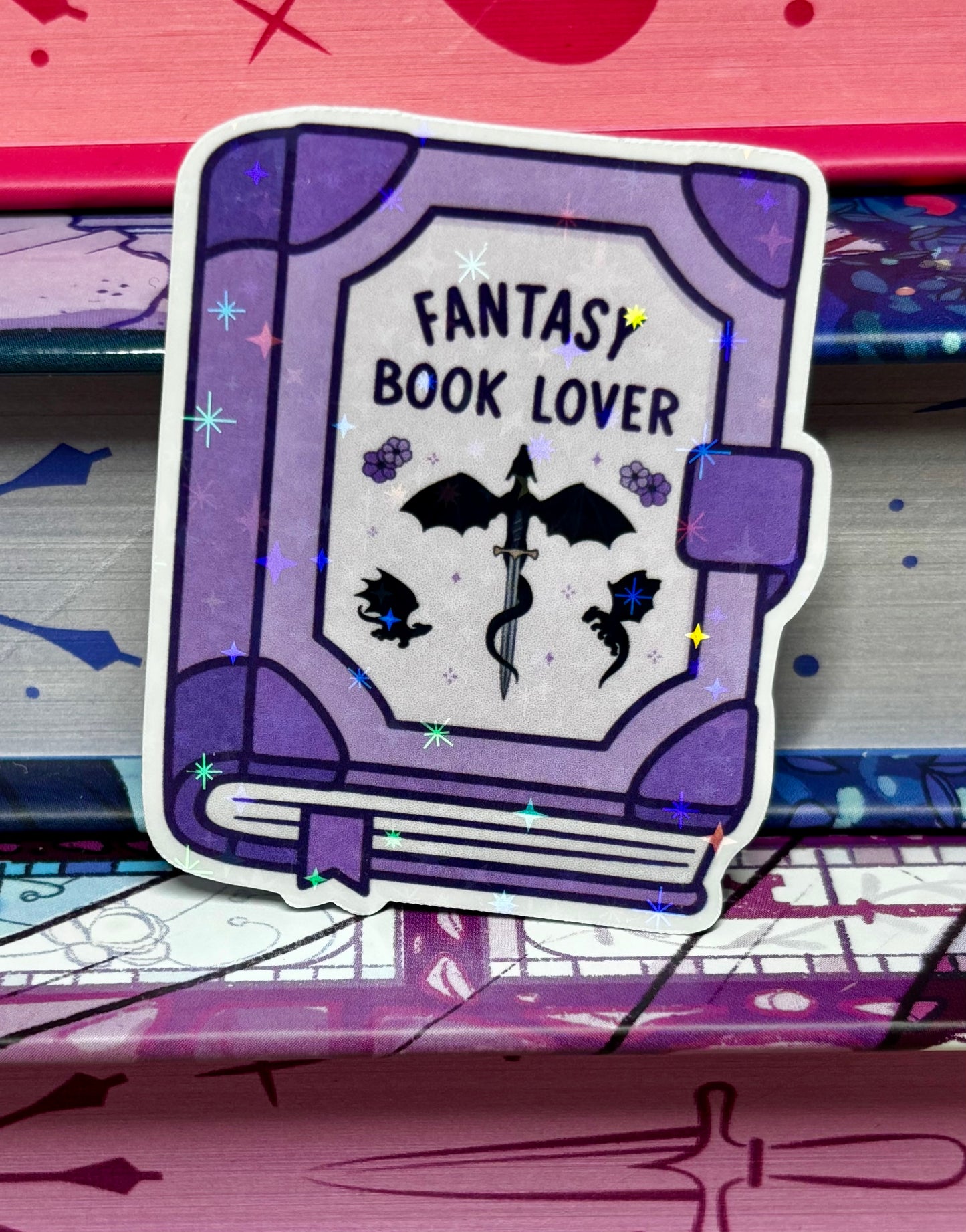 Mini Fantasy Book Lover Sticker