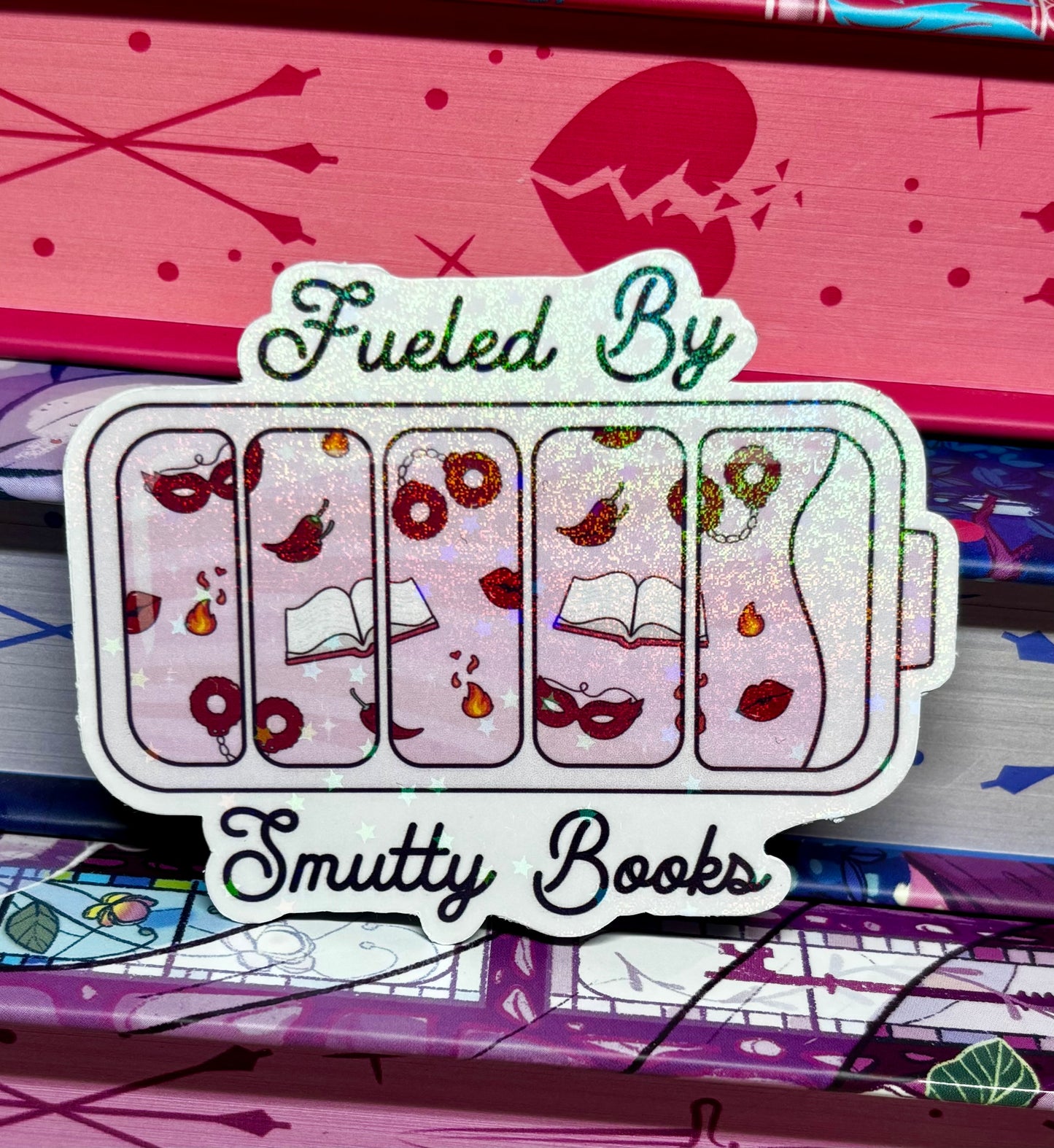 Fueled By Smutty Books Sticker