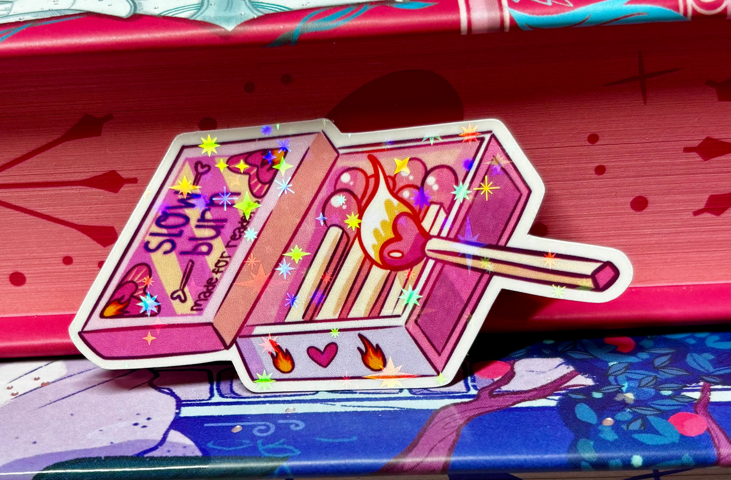 Mini Cute Slow Burn Matches Sticker