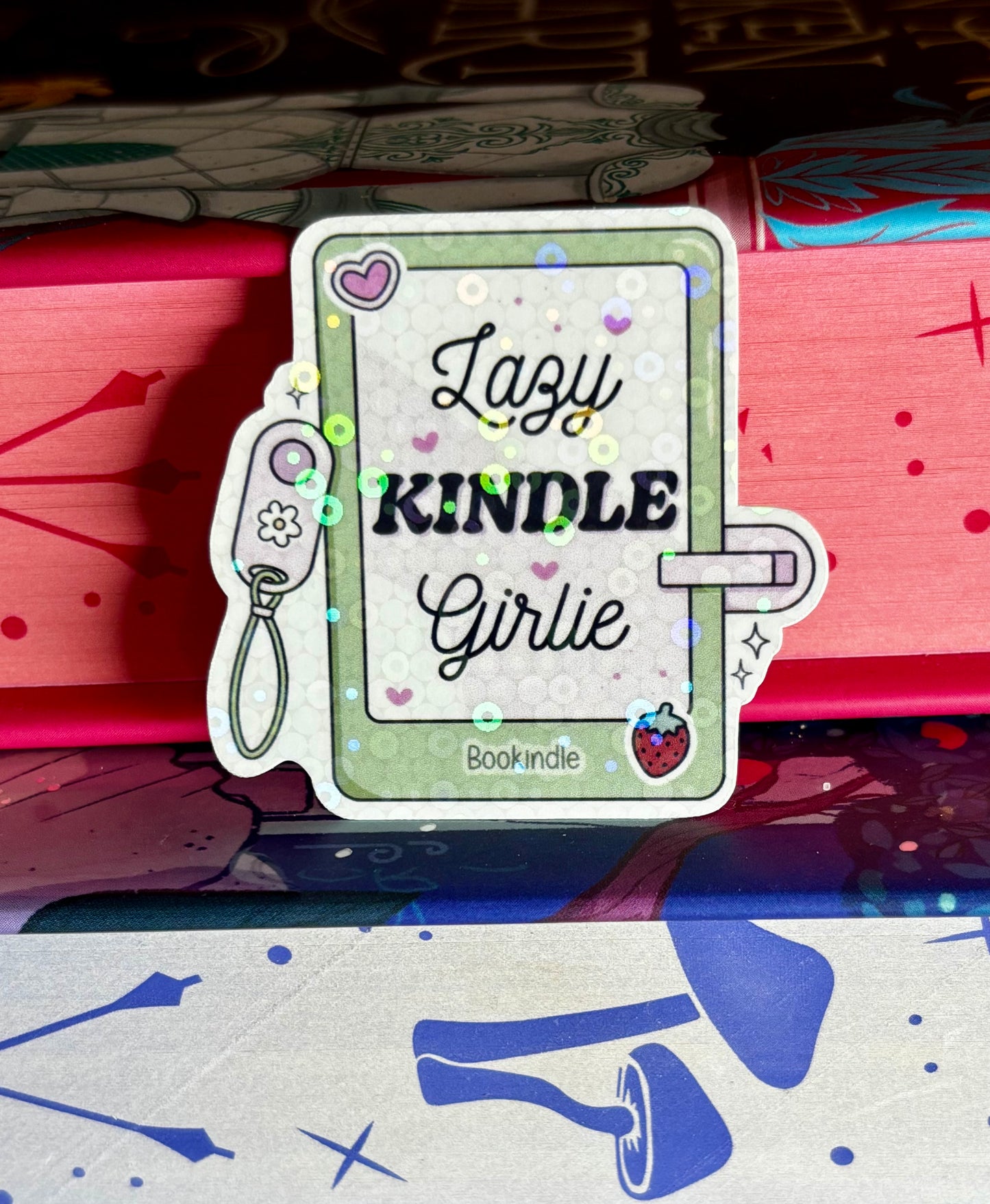 Mini Lazy Kindle Girlie Sticker