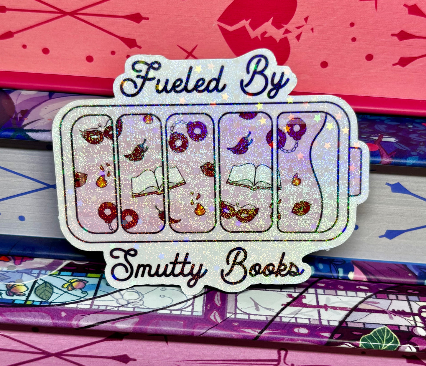 Fueled By Smutty Books Sticker