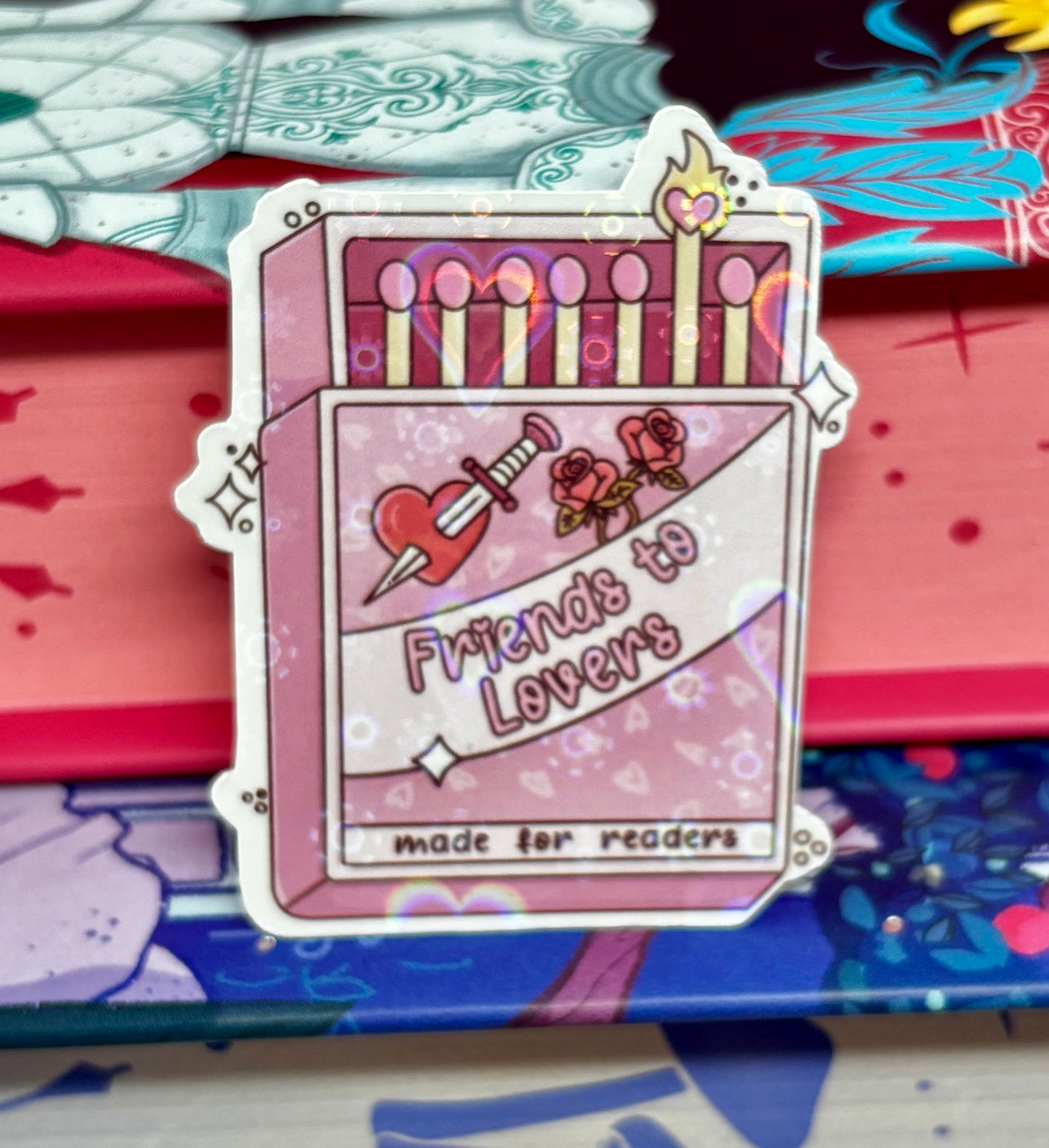 Mini Friends To Lovers Matches Romance Tropes Sticker