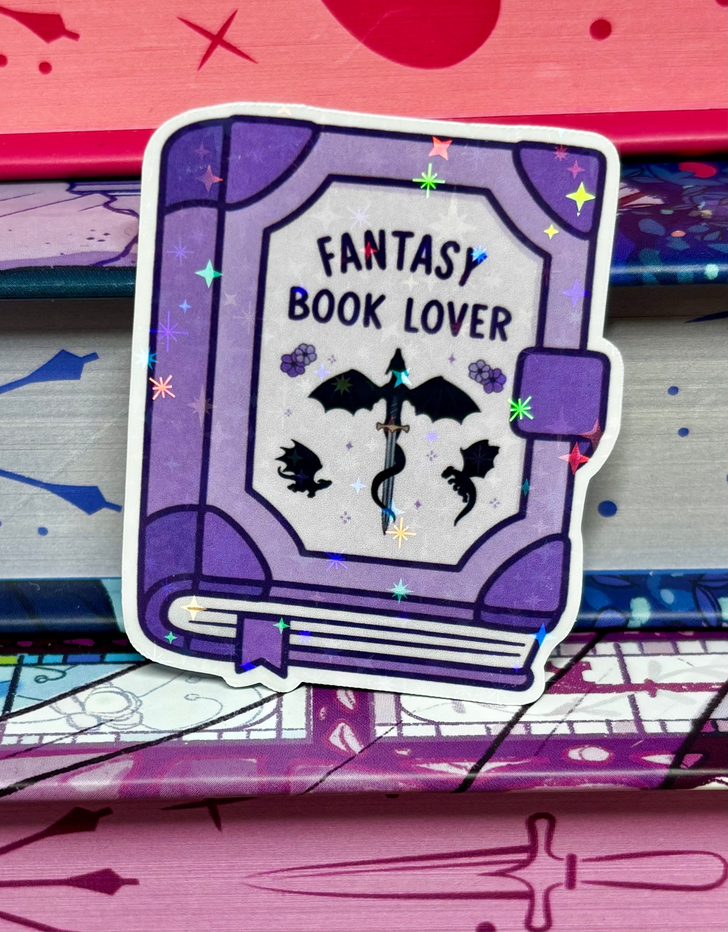 Mini Fantasy Book Lover Sticker