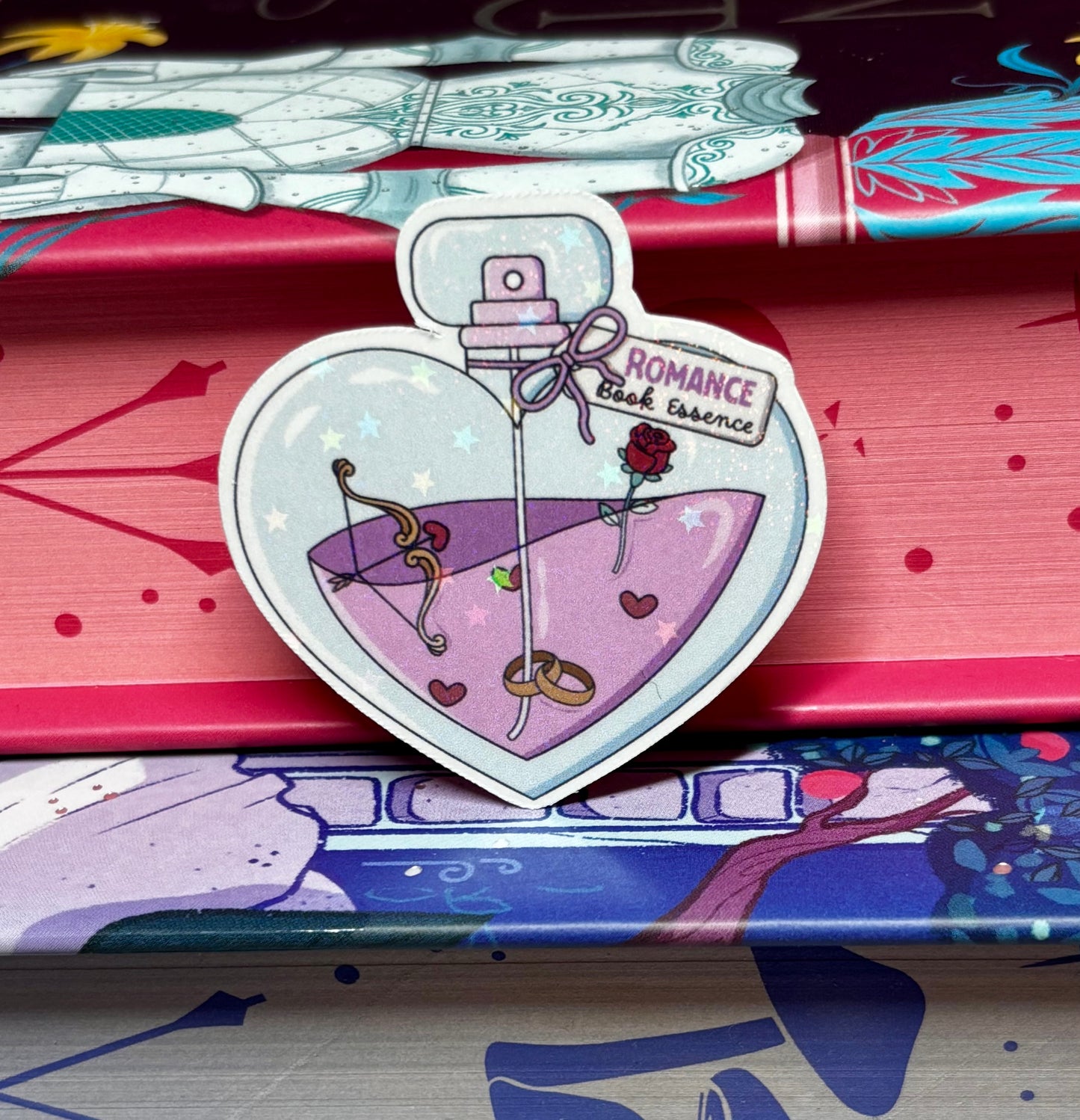 Mini Romance Book Essence Potion Bottle Sticker