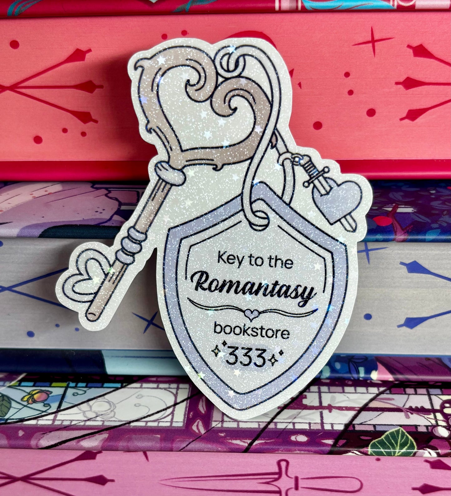 Key To The Romantasy Bookstore Sticker