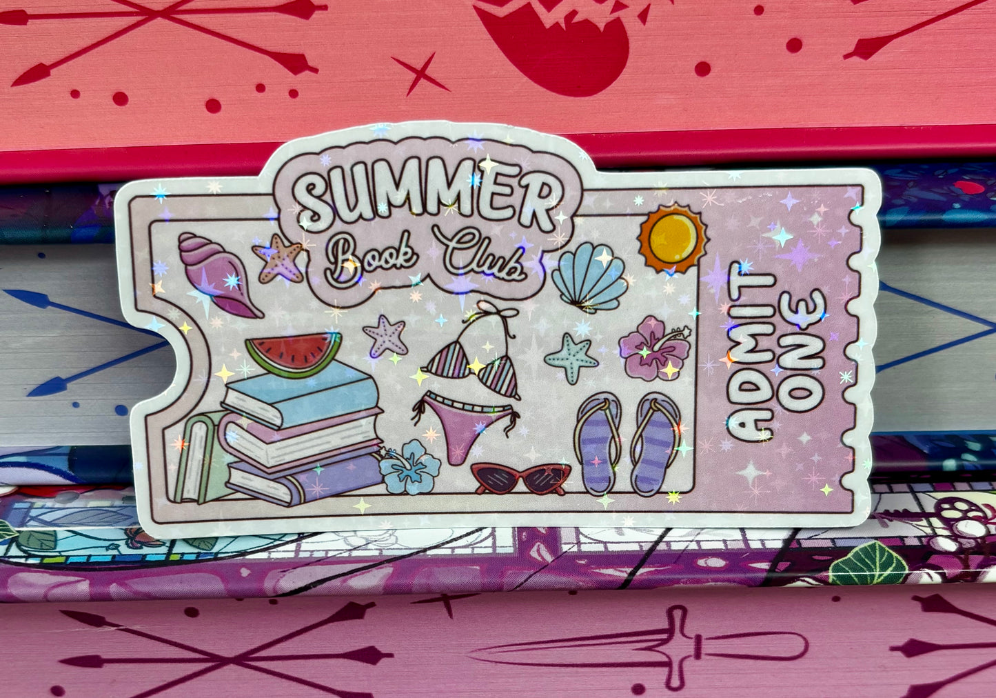 Summer Book Club Ticket Sticker