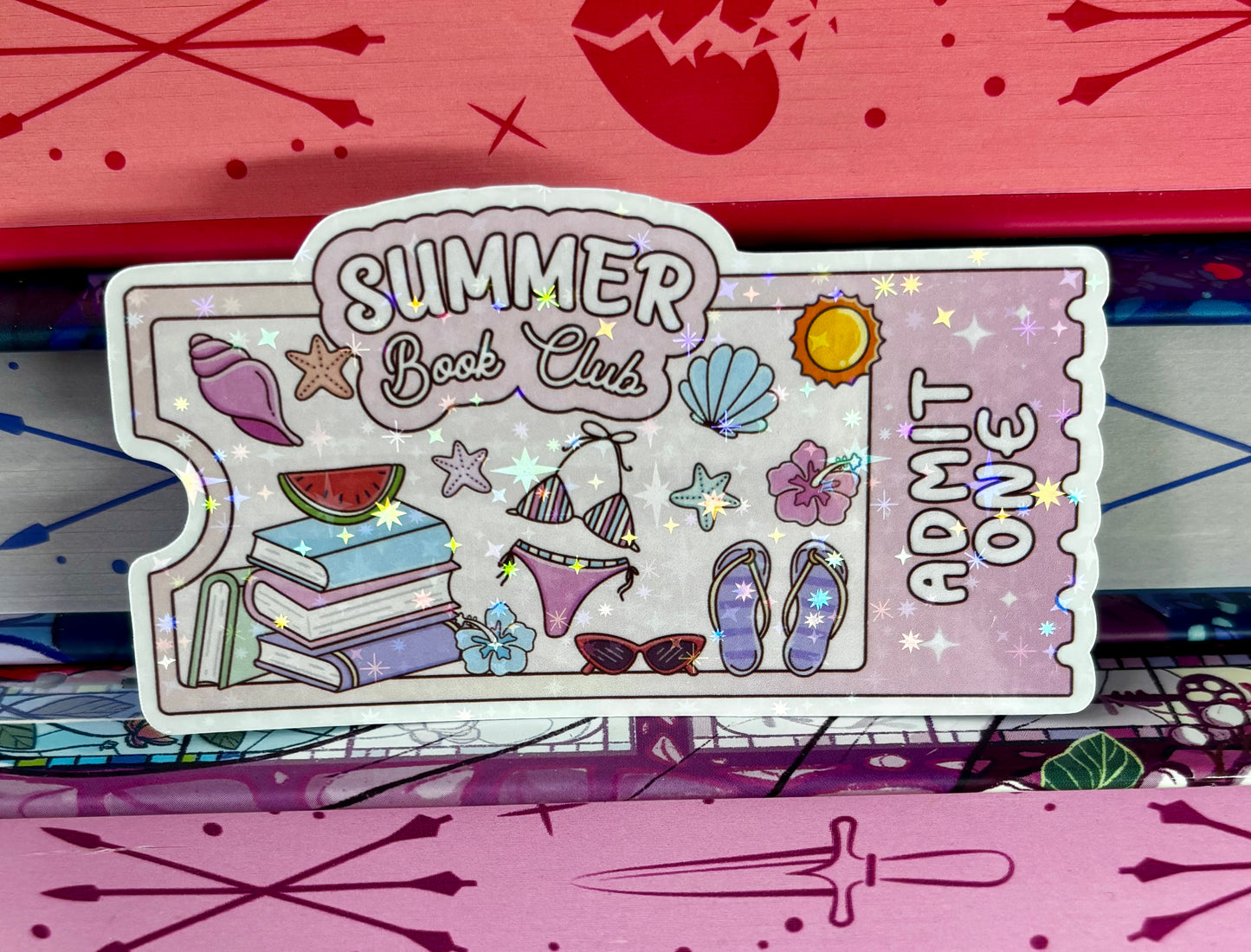 Summer Book Club Ticket Sticker