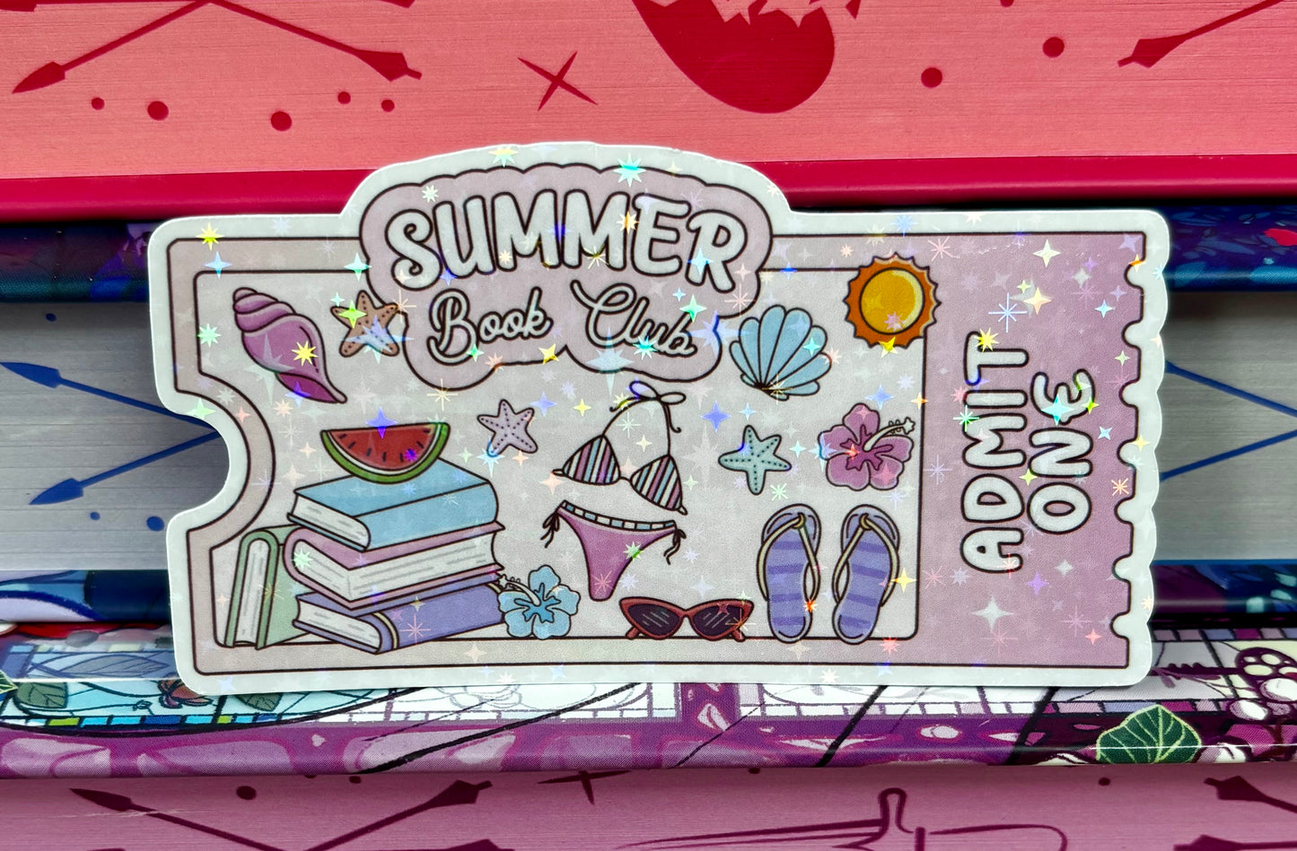 Summer Book Club Ticket Sticker