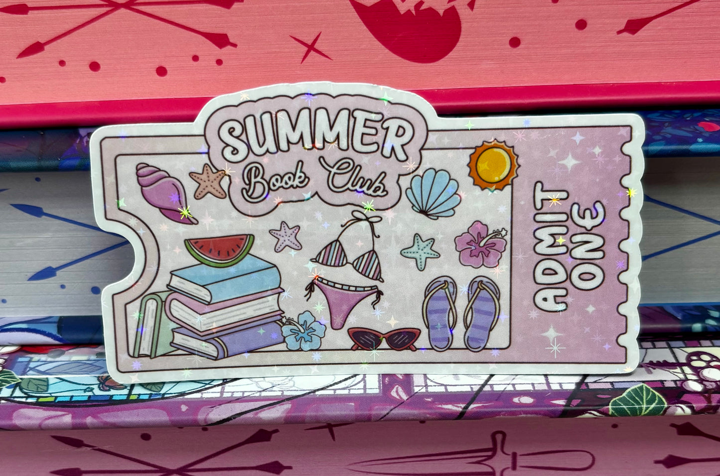 Summer Book Club Ticket Sticker