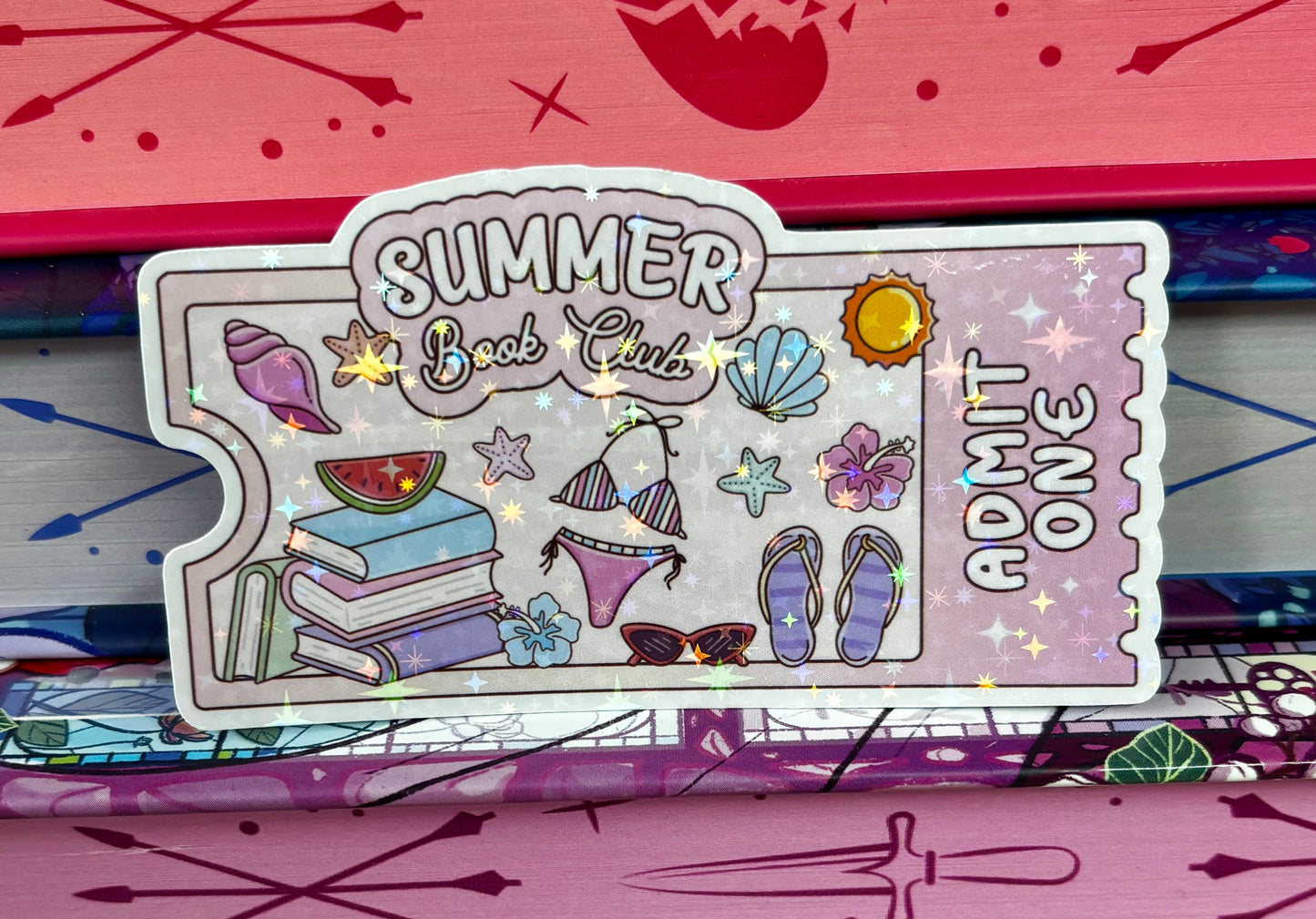 Summer Book Club Ticket Sticker