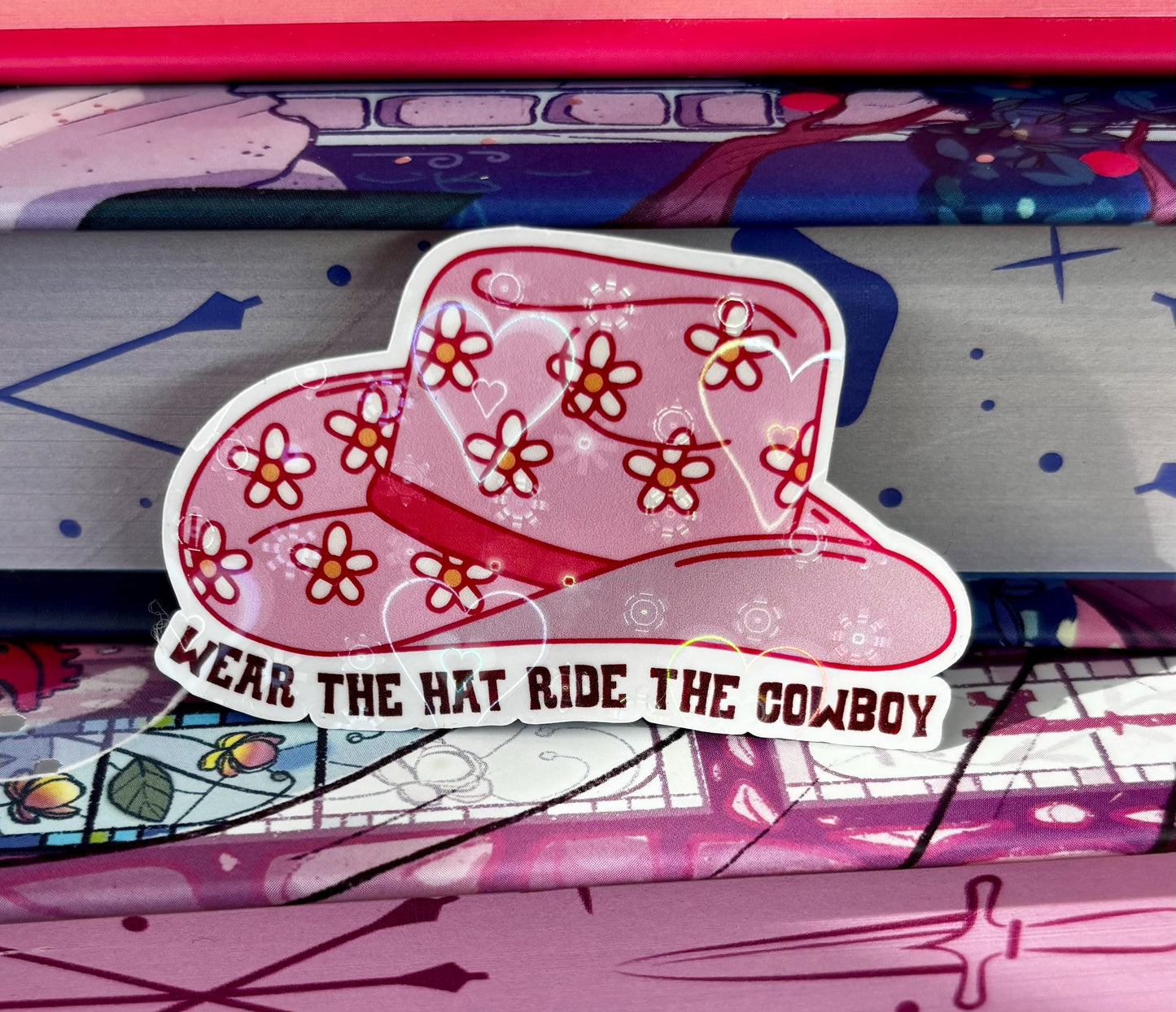 Mini Wear The Hat Ride The Cowboy Sticker