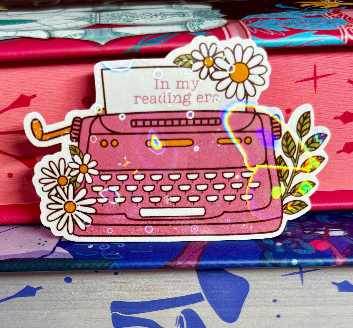 Mini In My Reading Era Typewriter Sticker