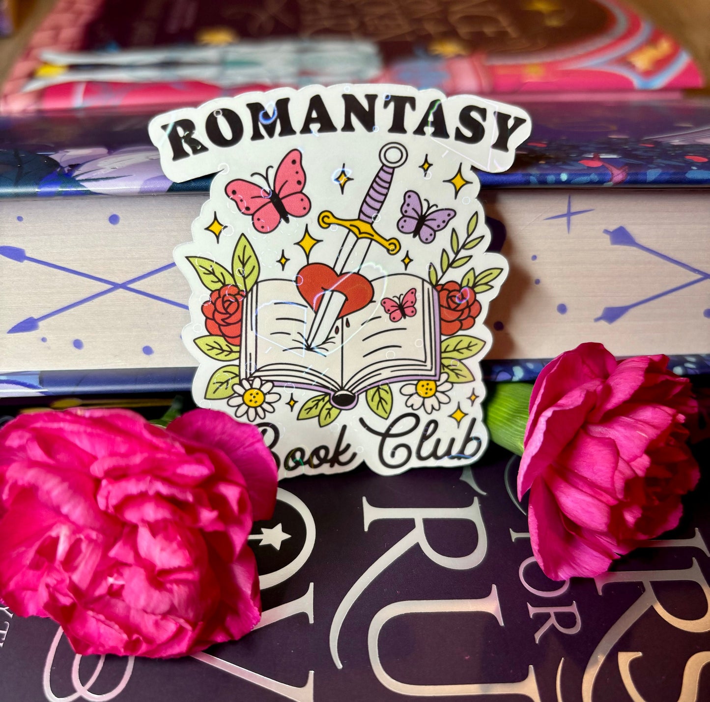 Mini Romantasy Book Club Sticker