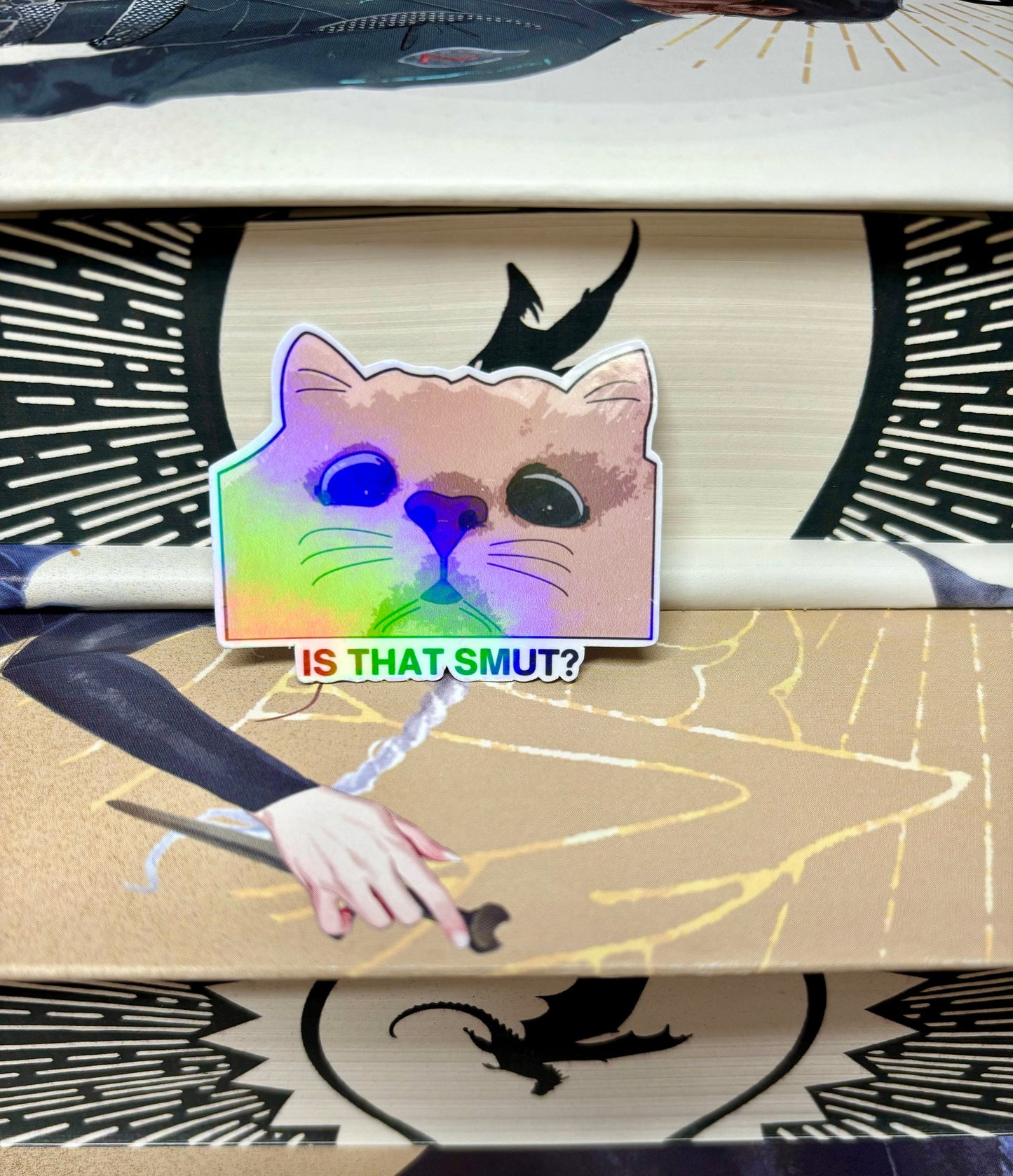 Mini Is That Smut Meme Cat Sticker