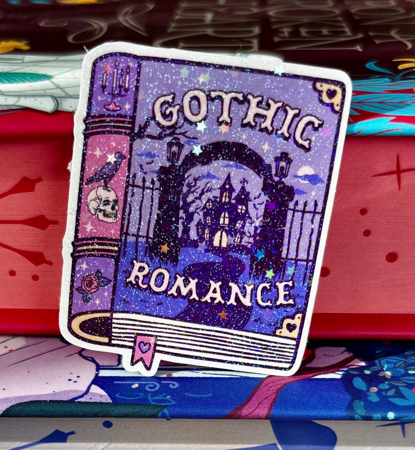 Mini Gothic Romance Book Sticker