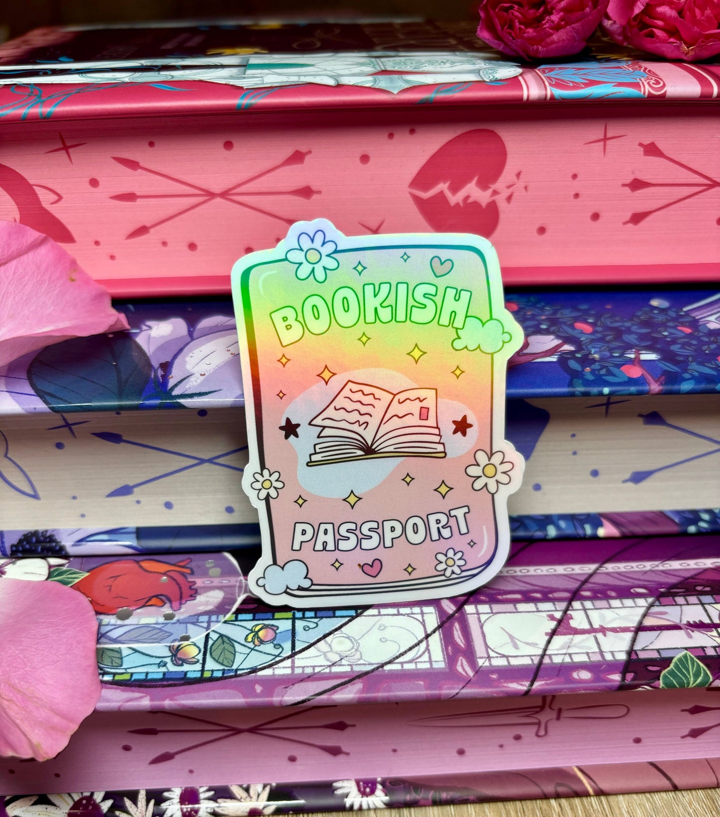 Bookish Passport Sticker