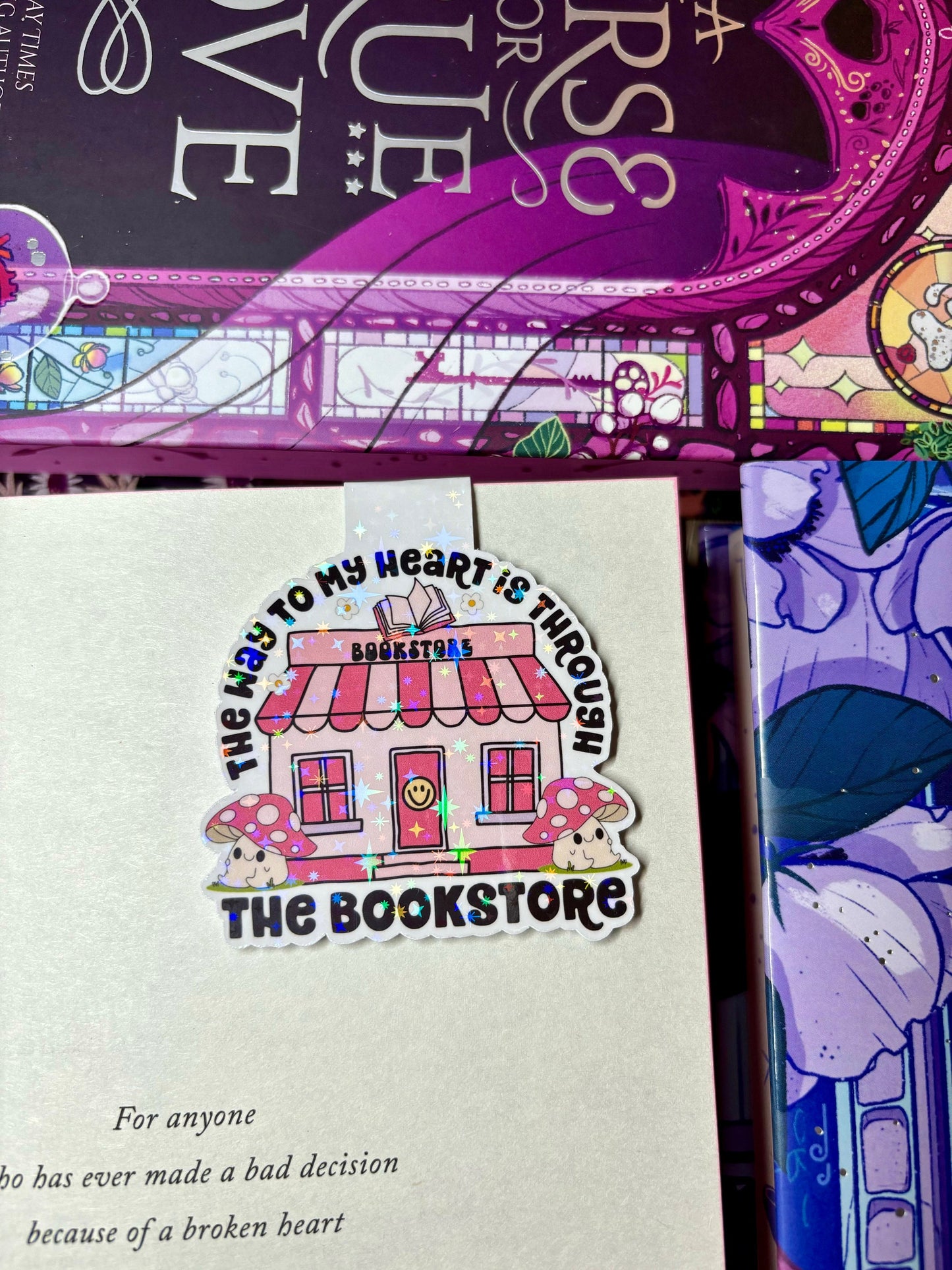 The Way To My Heart Is Through The Bookstore Magnetic Bookmark