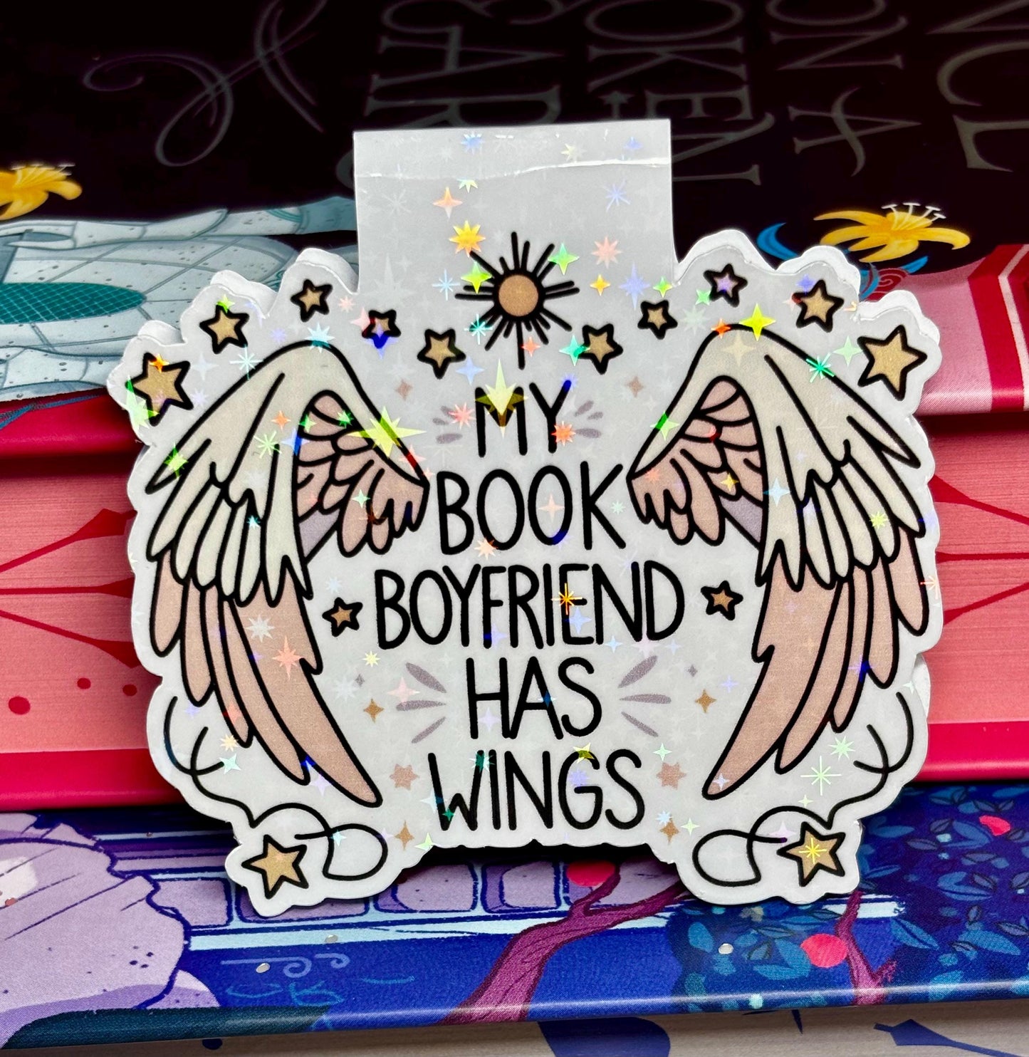 My Book Boyfriend Has Wings Magnetic Bookmark
