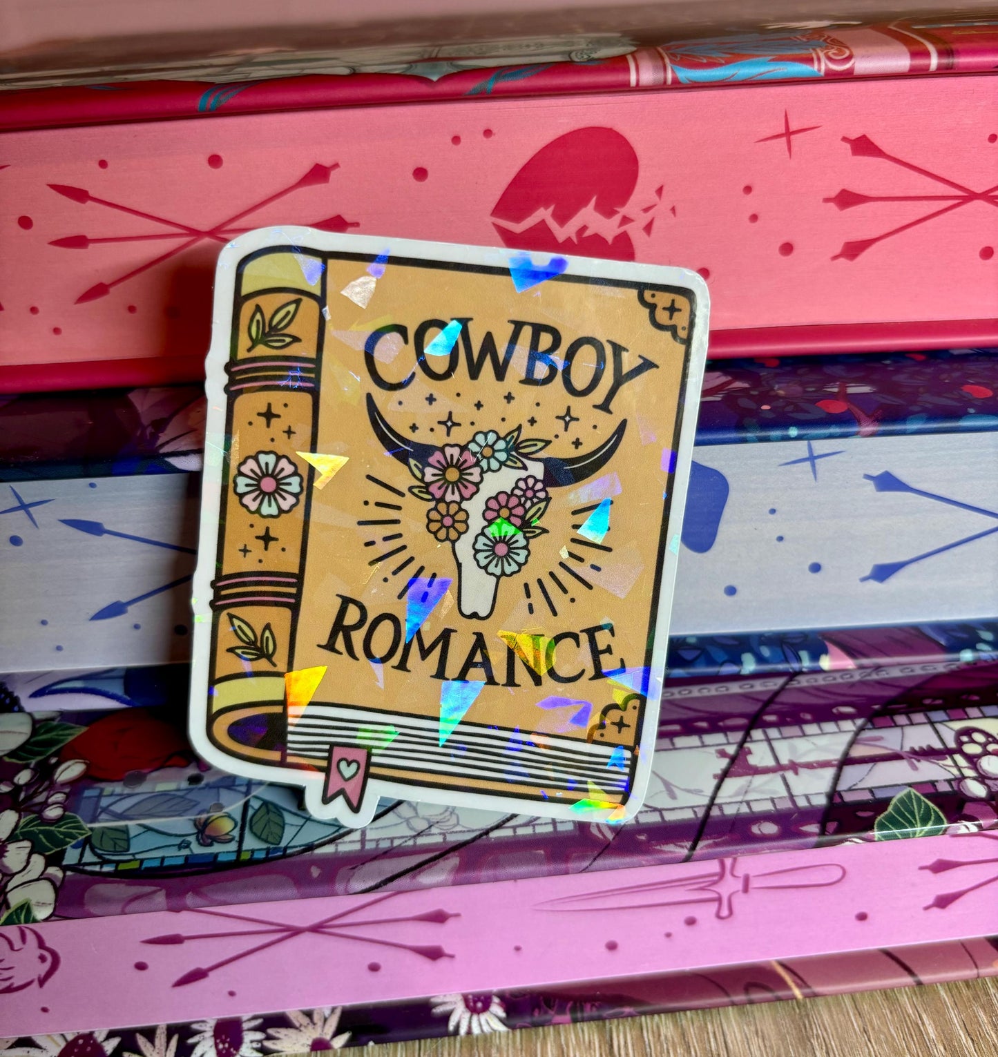 Cowboy Romance Book Sticker
