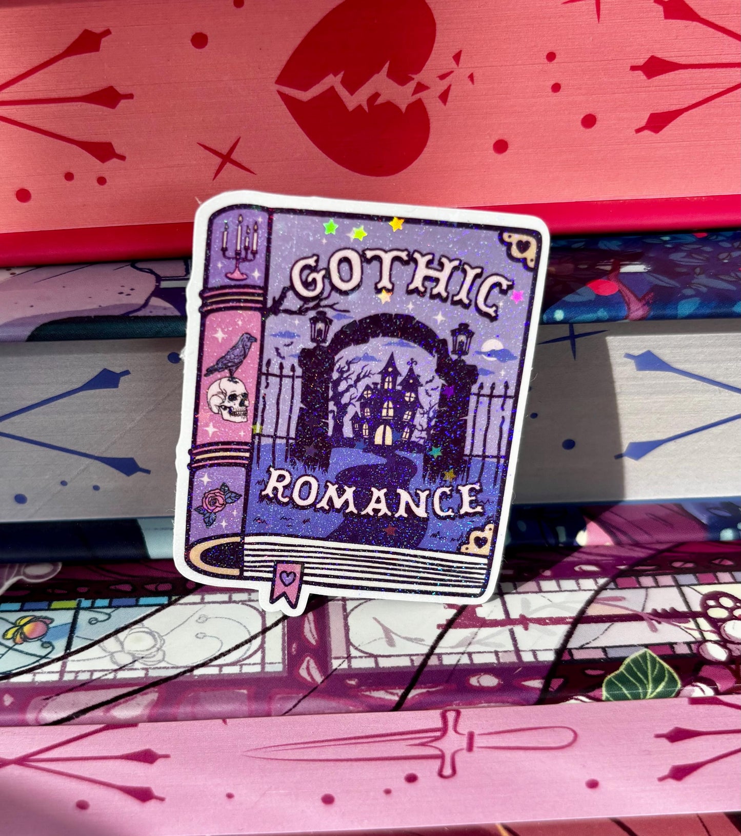 Mini Gothic Romance Book Sticker