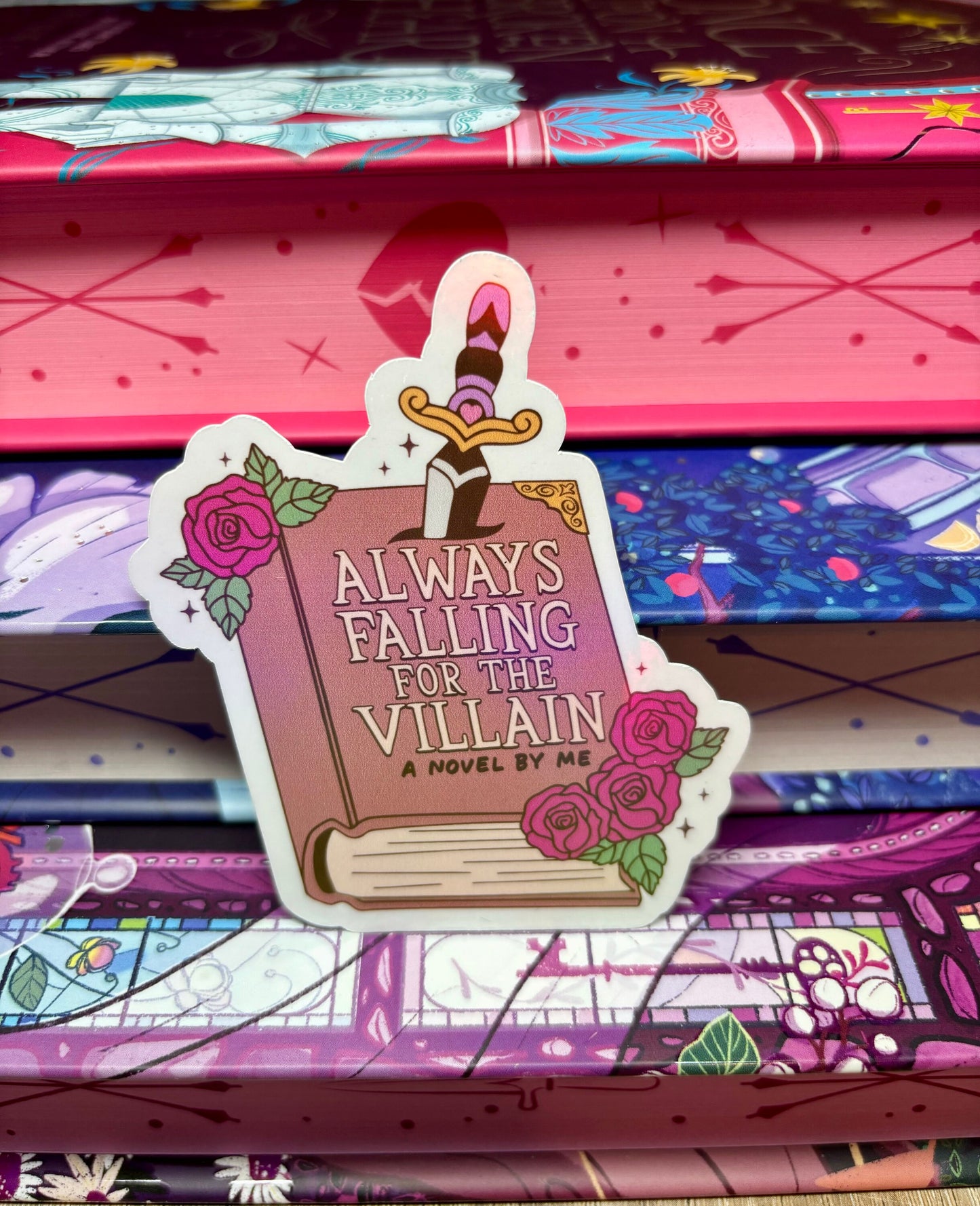Always Falling For The Villain Sticker
