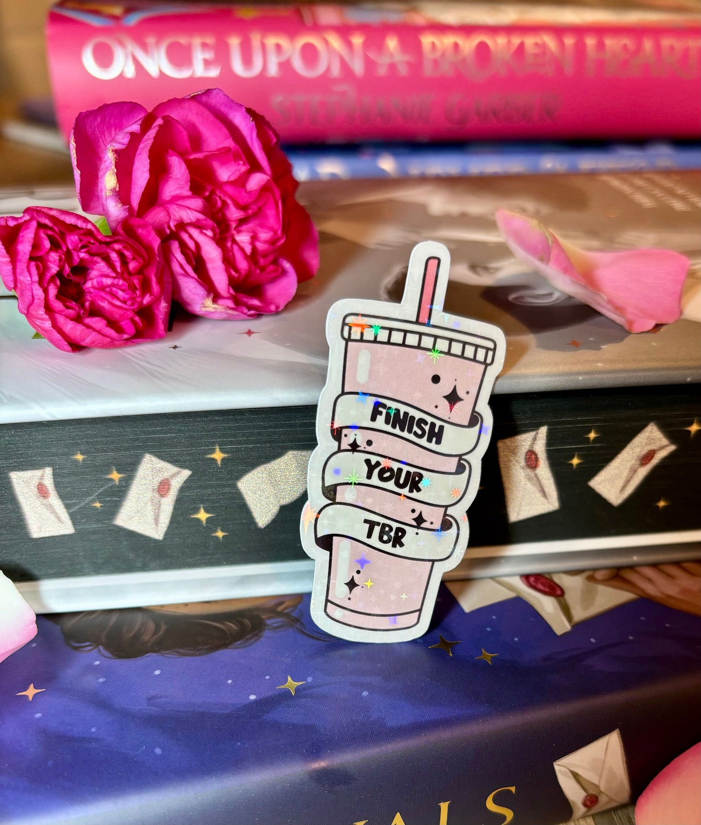 Mini Finish Your TBR Cold Cup Sticker