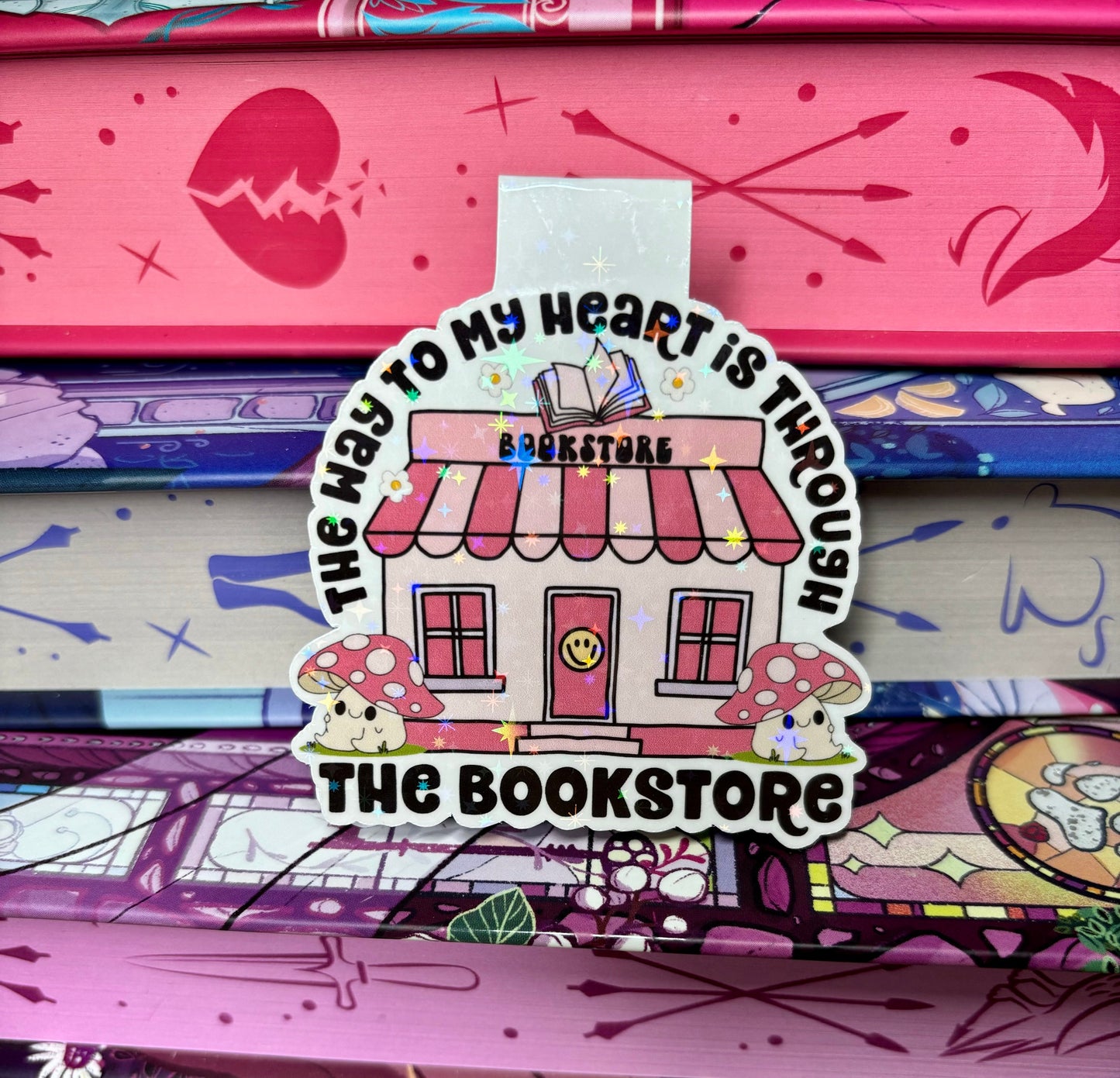 The Way To My Heart Is Through The Bookstore Magnetic Bookmark