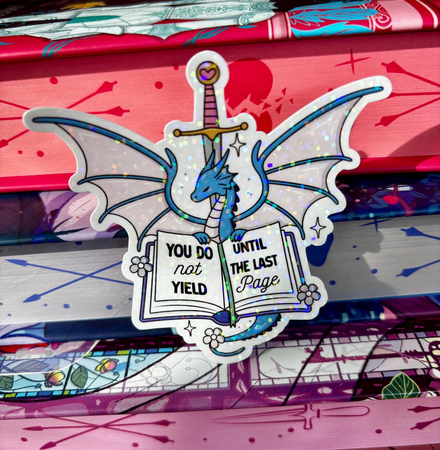 You Do Not Yield Until The Last Page Dragon Sticker