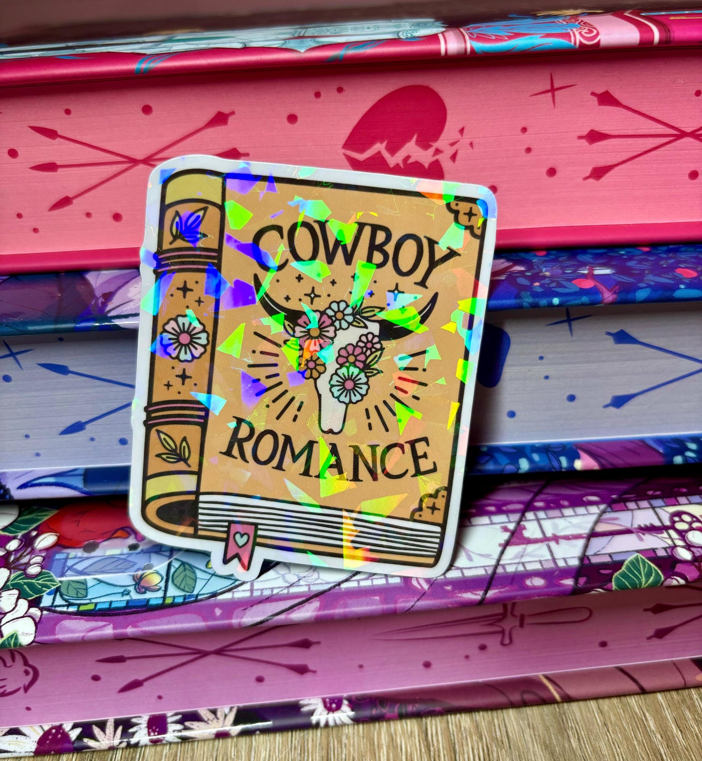Cowboy Romance Book Sticker