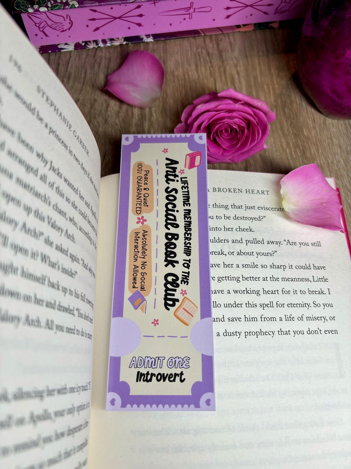 Anti Social Book Club Bookmark